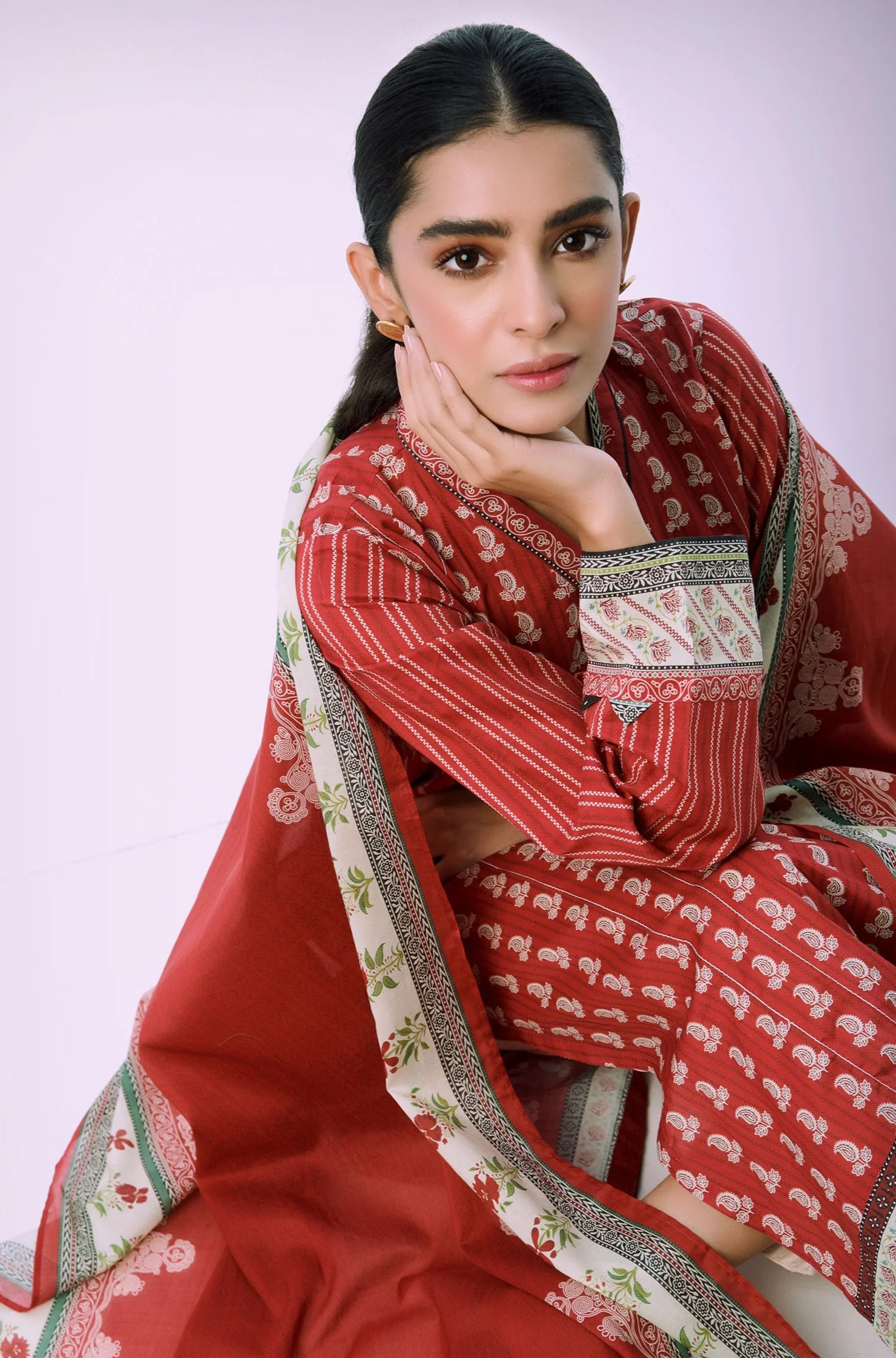 Stitched 2 Piece Printed Lawn Suit - Image 5