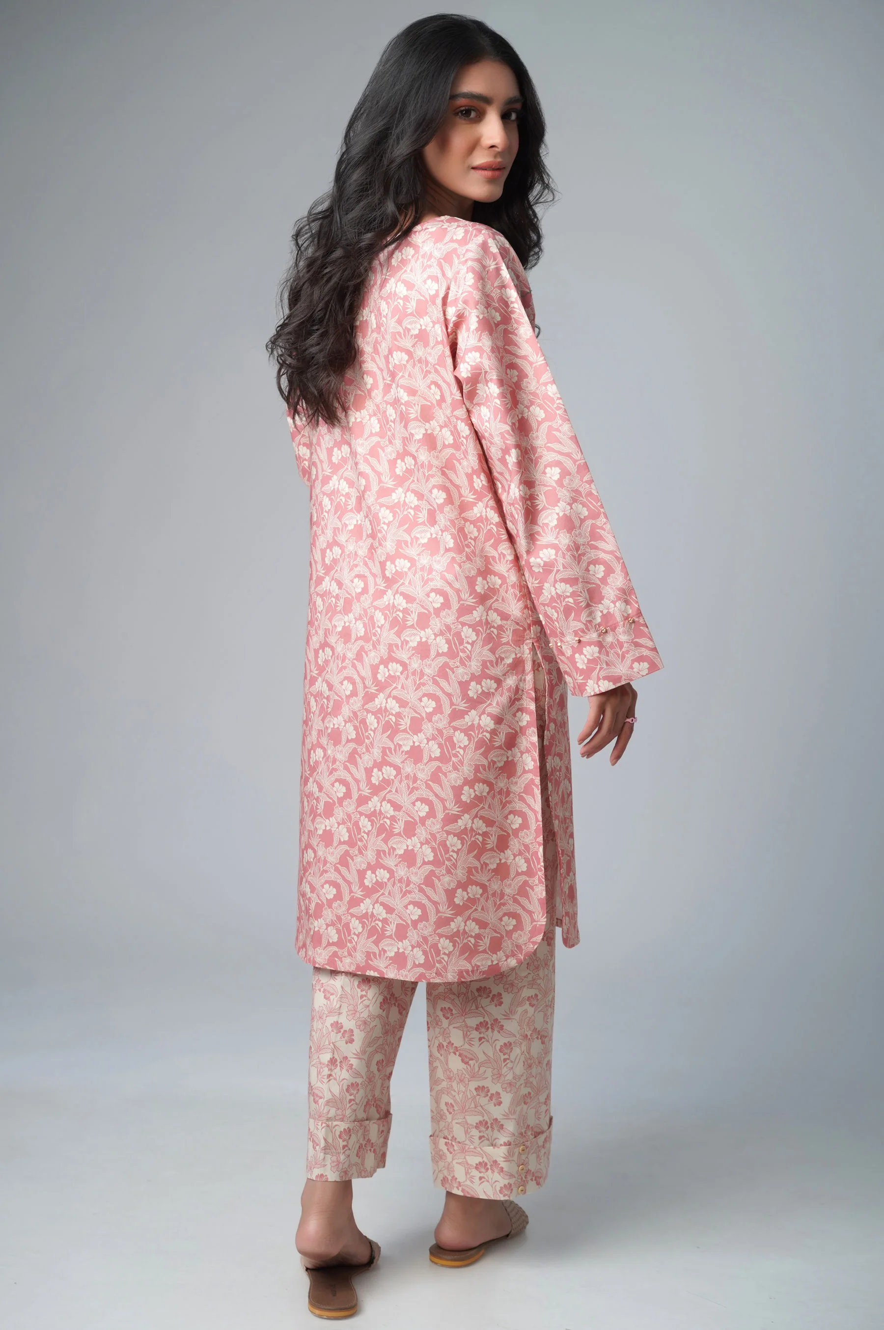 Stitched 2 Piece Printed Lawn Suit - Image 3