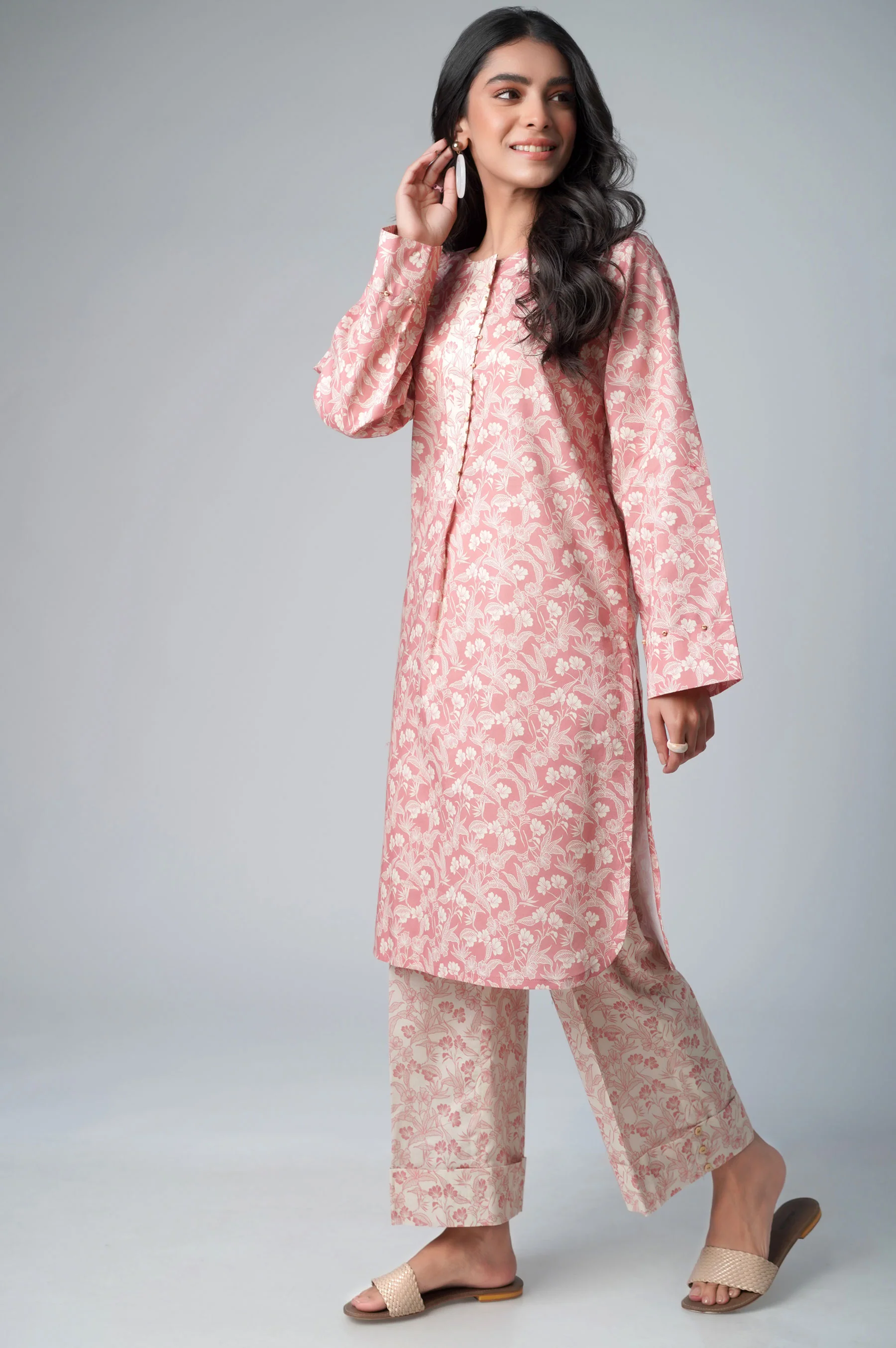 Stitched 2 Piece Printed Lawn Suit - Image 4