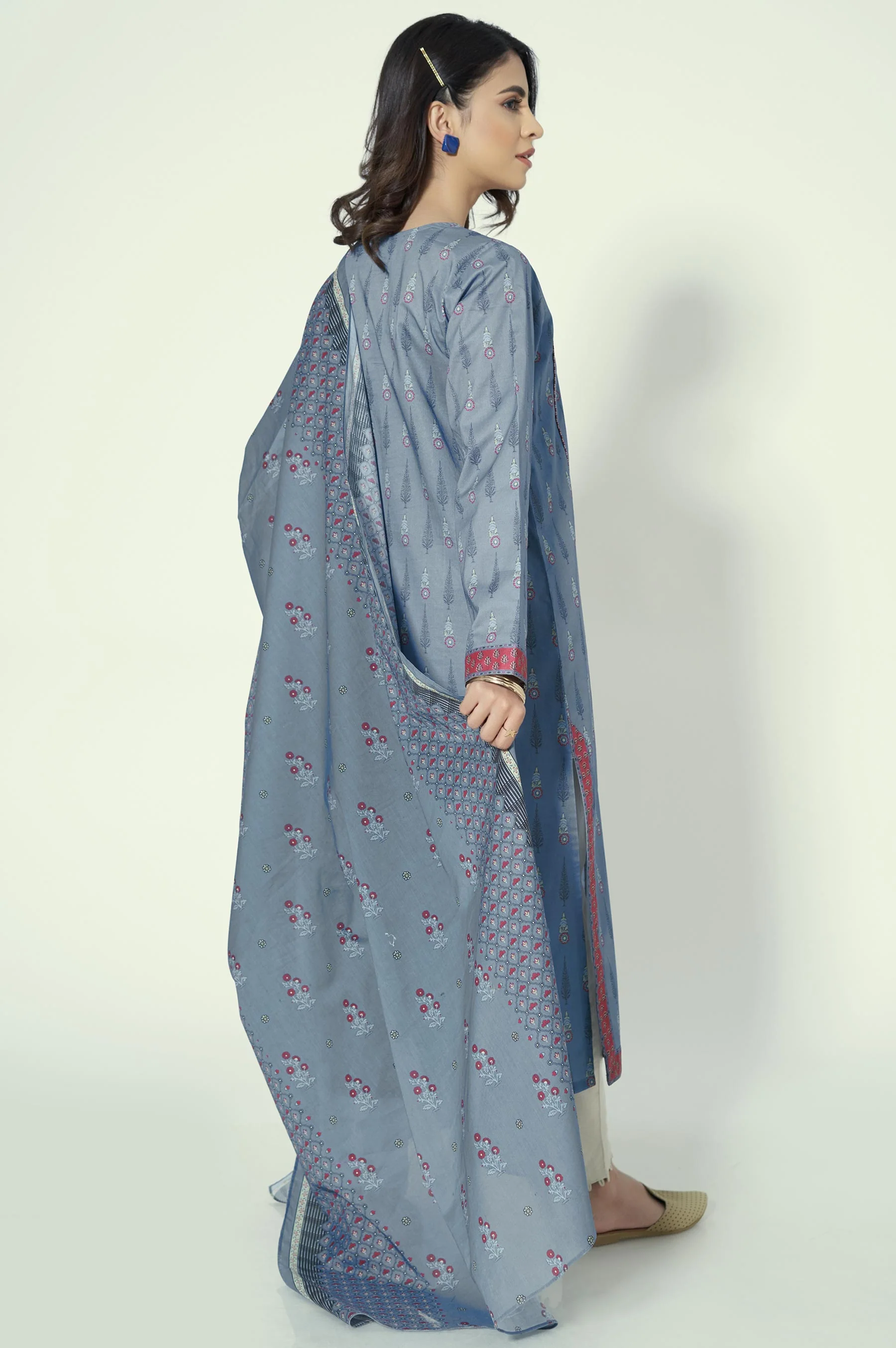Stitched 2 Piece Printed Lawn Suit - Image 3