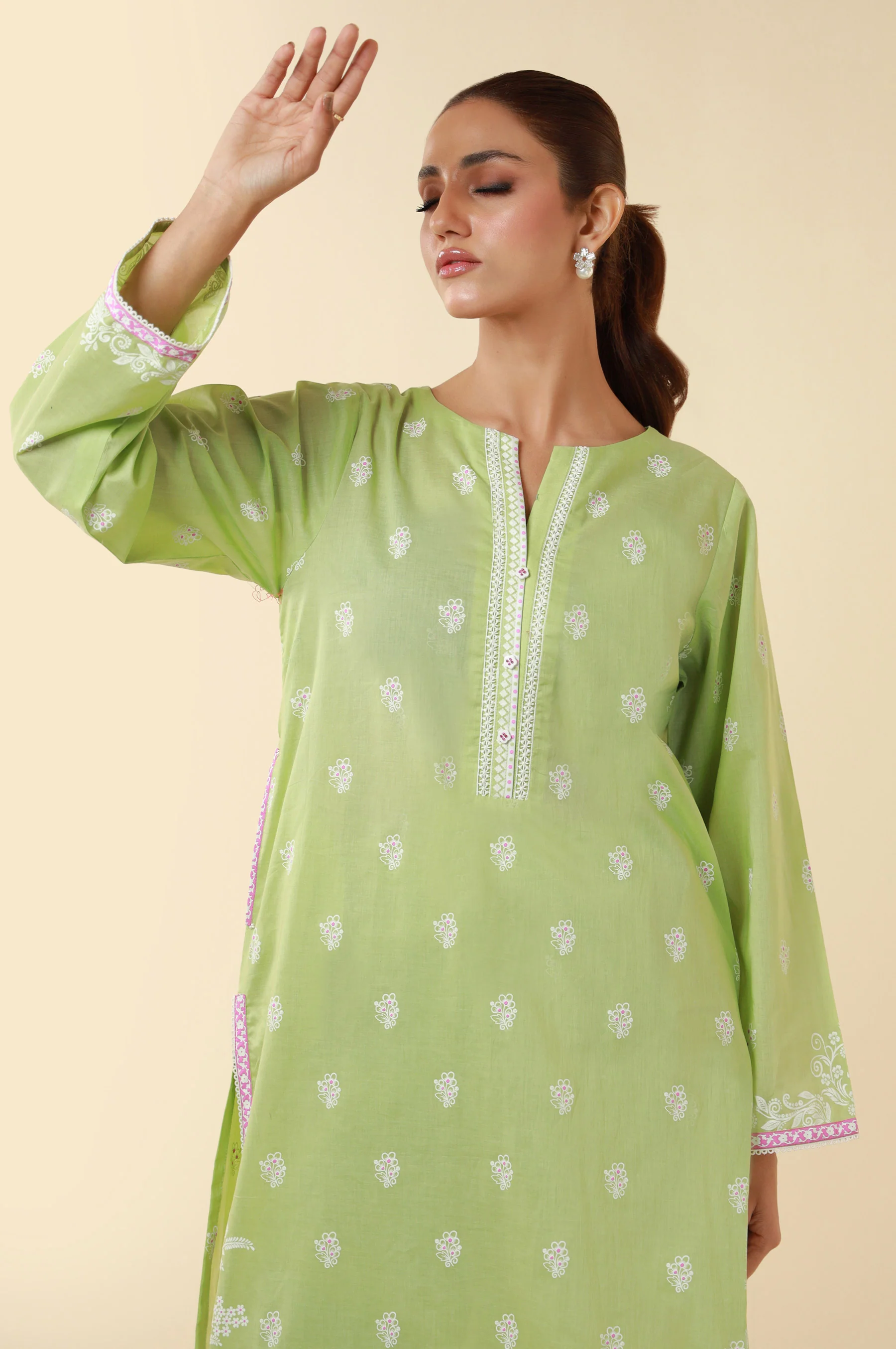 Stitched 2 Piece Printed Lawn Suit - Image 5