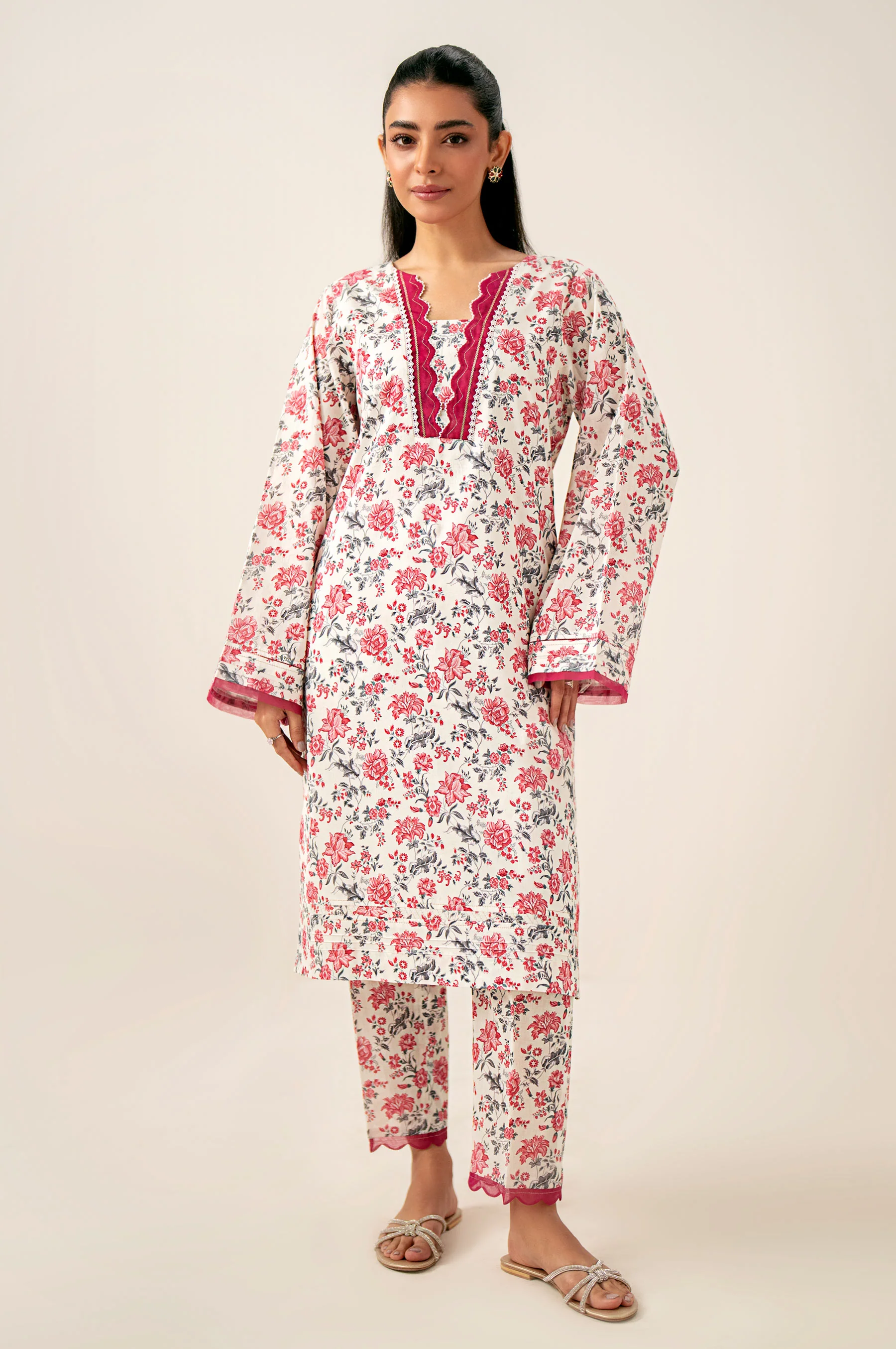 Stitched 2 Piece Printed Lawn Suit - Image 3