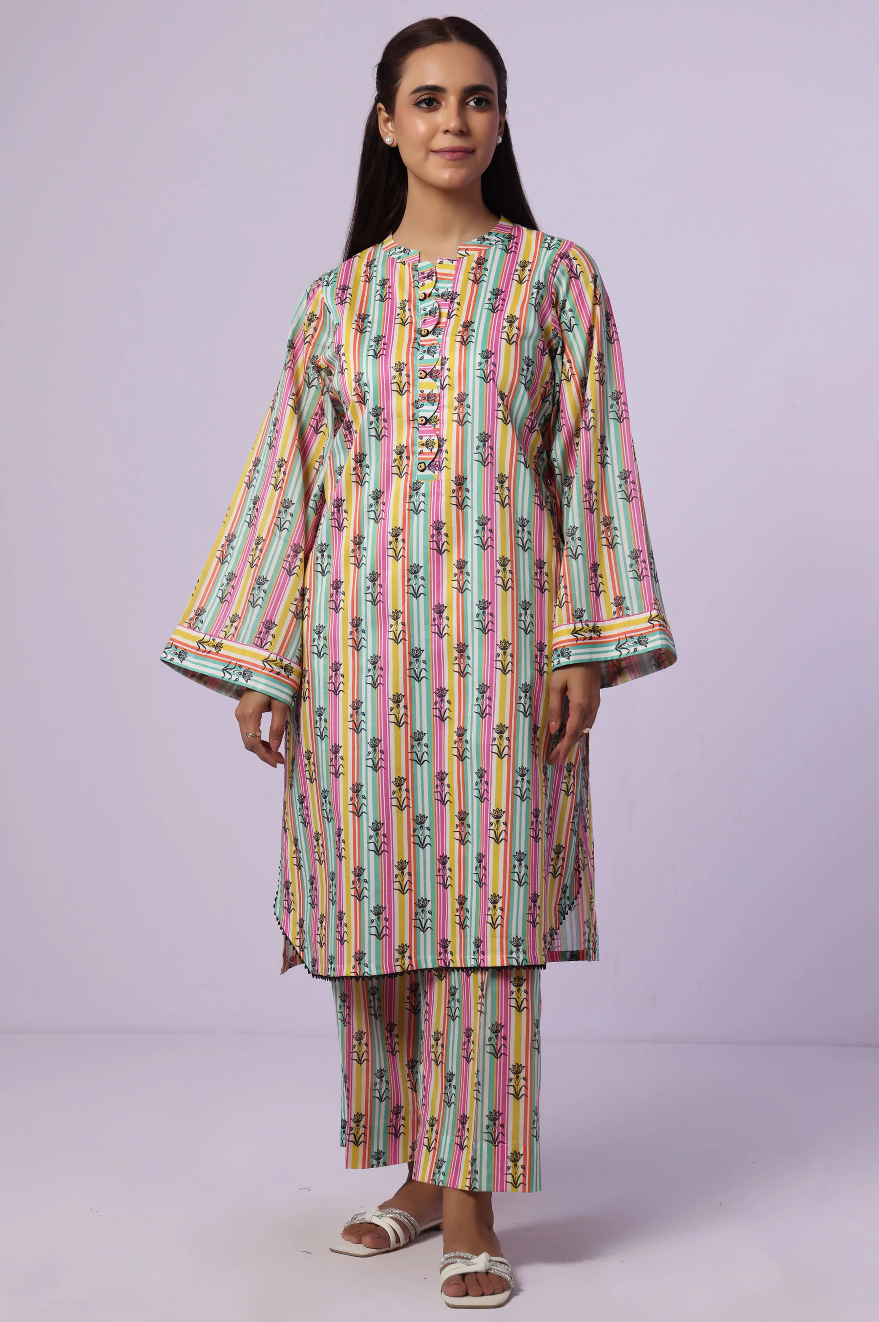 Stitched 2 Piece Printed Lawn Suit