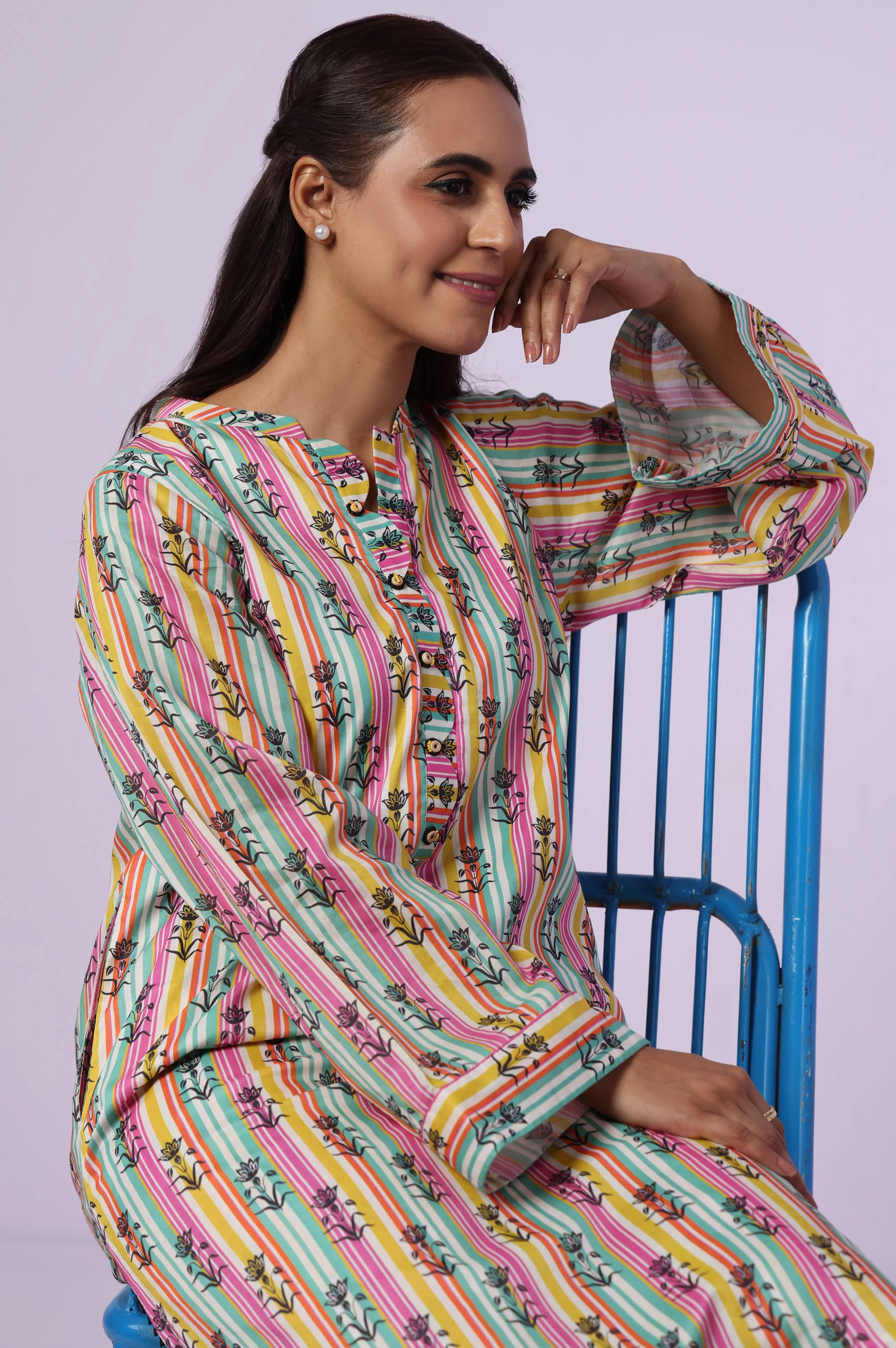 Stitched 2 Piece Printed Lawn Suit - Image 3