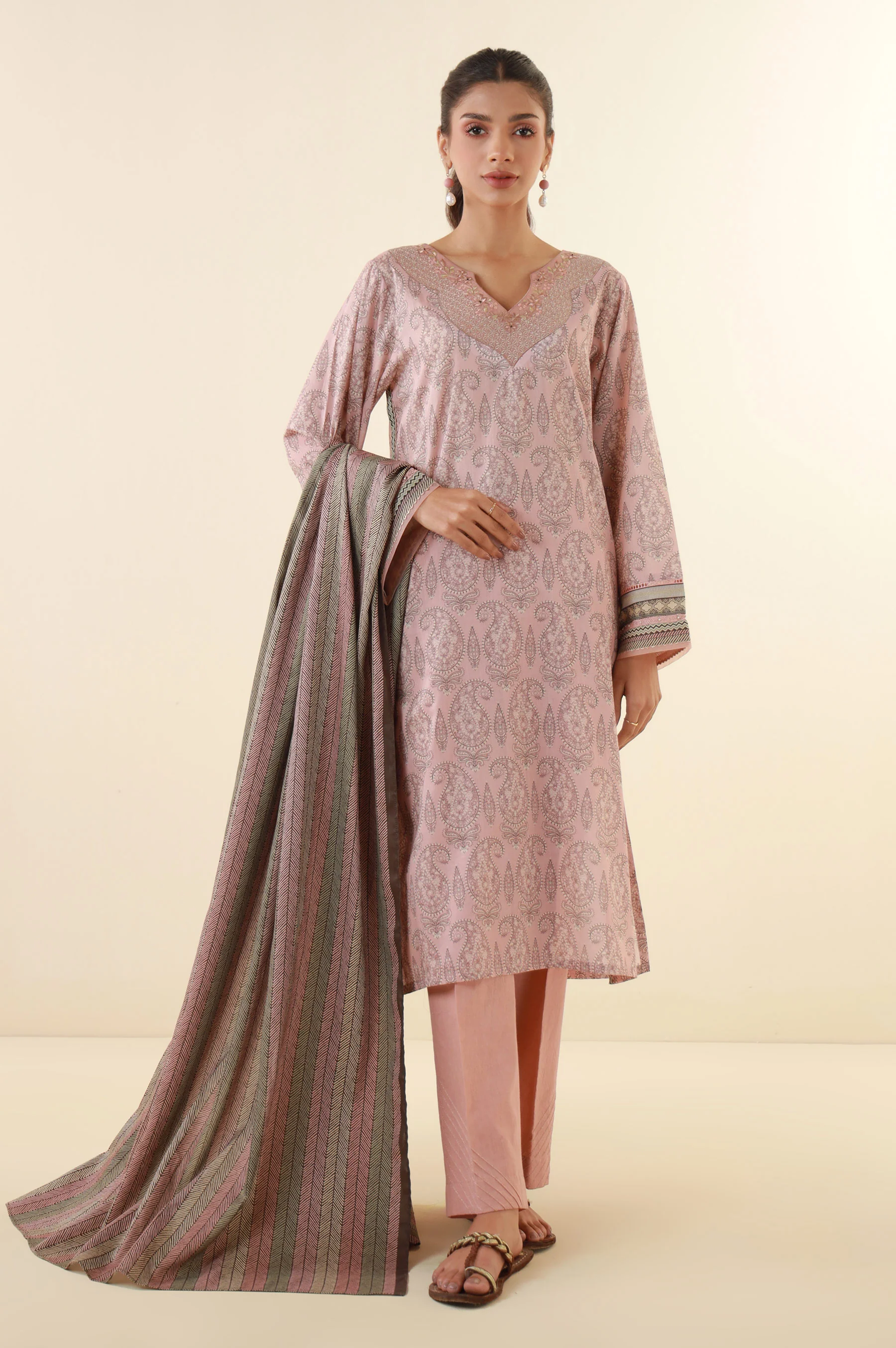 Stitched 2 Piece Printed Lawn Suit