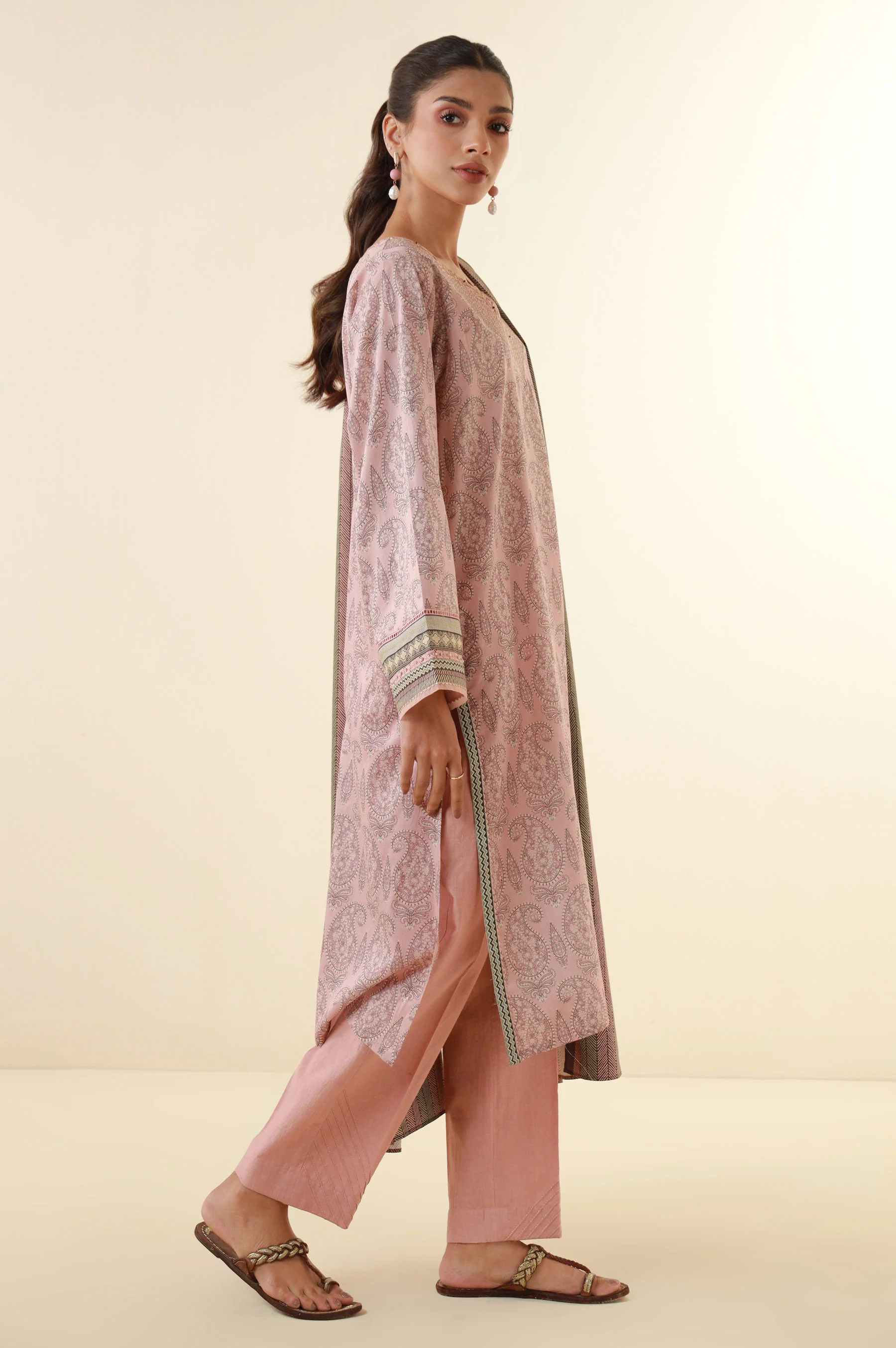 Stitched 2 Piece Printed Lawn Suit - Image 3