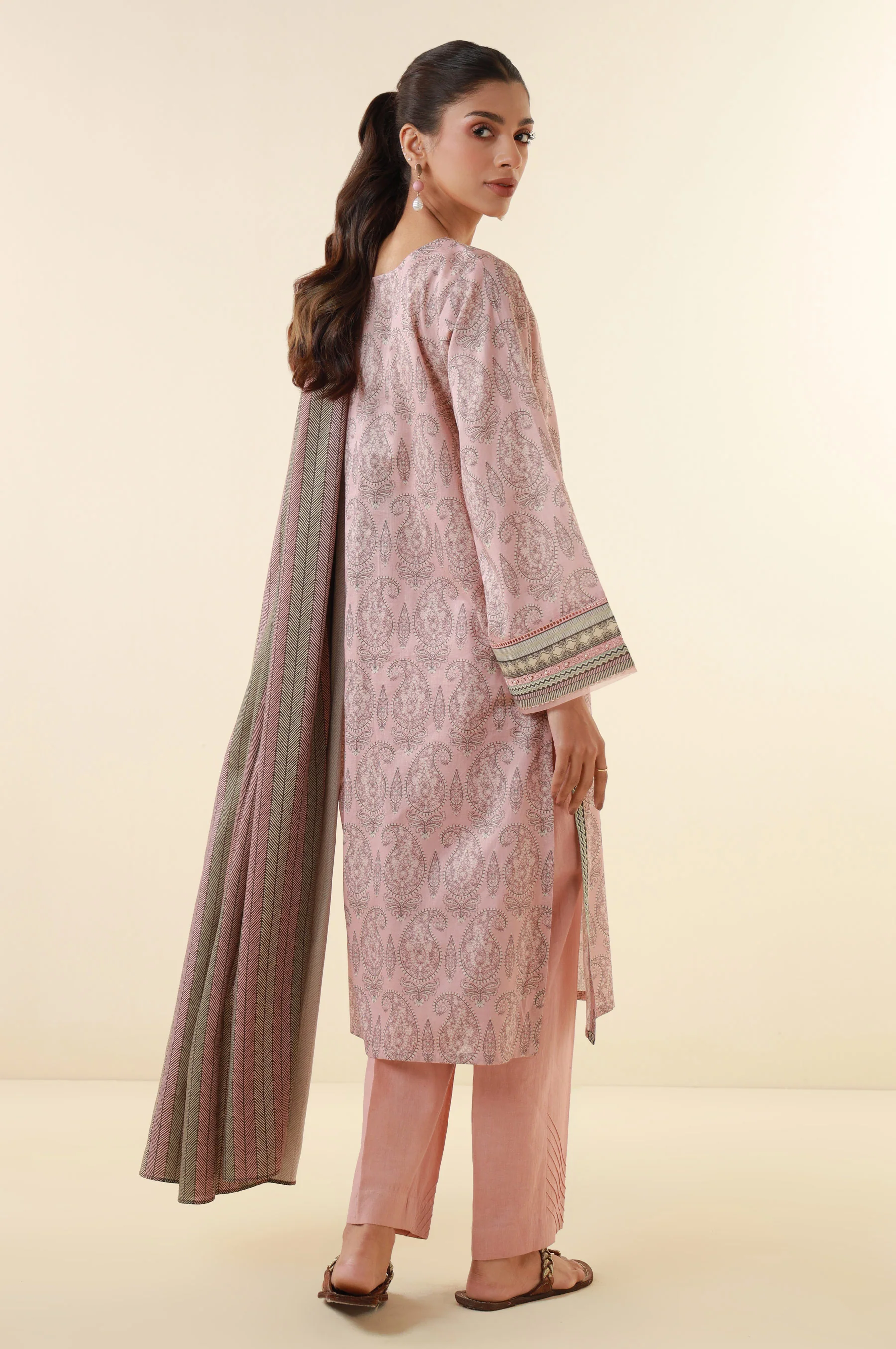 Stitched 2 Piece Printed Lawn Suit - Image 5