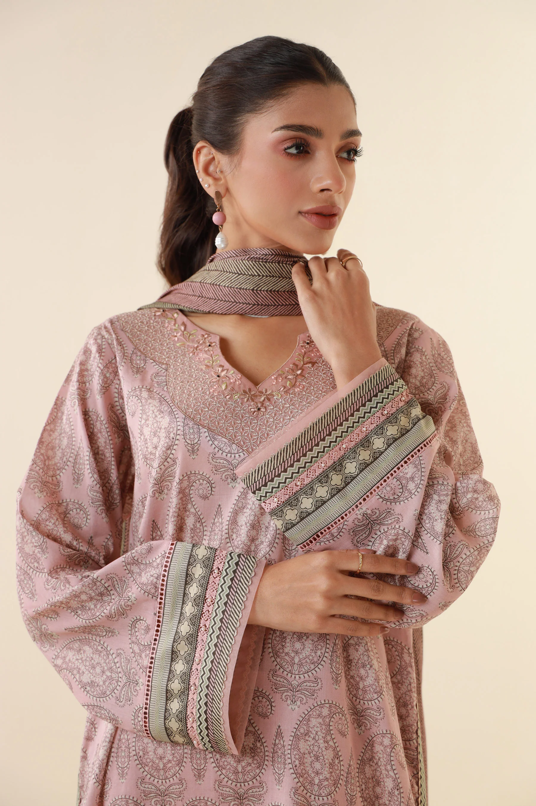 Stitched 2 Piece Printed Lawn Suit - Image 6