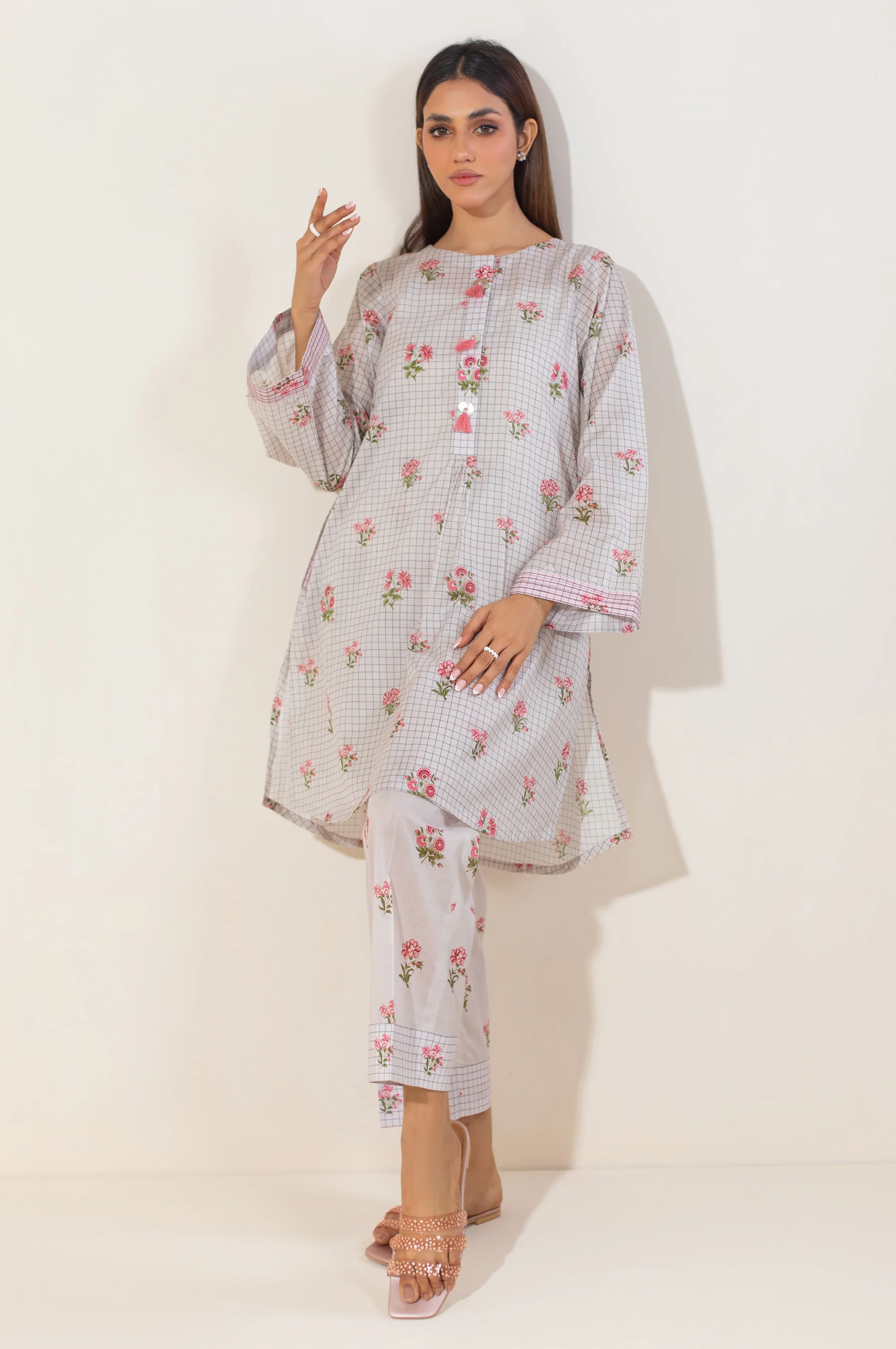 Stitched 2 Piece Printed Lawn Suit - Image 3