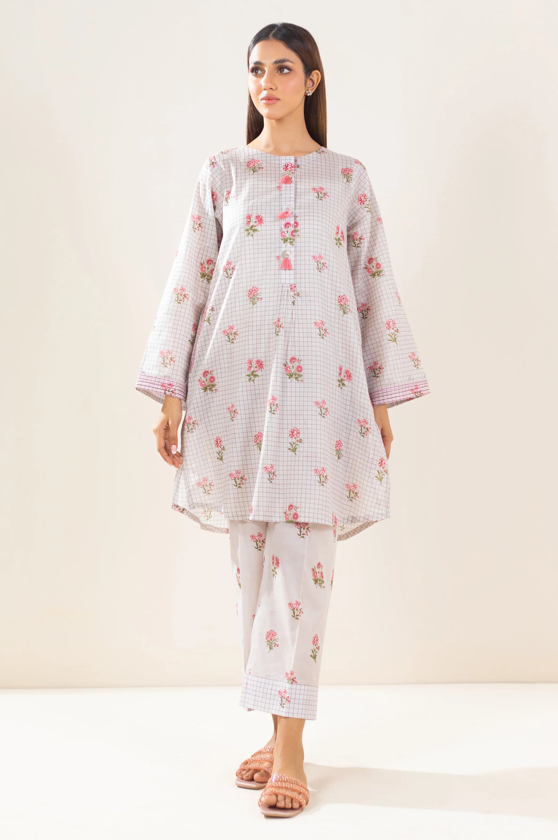 Stitched 2 Piece Printed Lawn Suit - Image 4