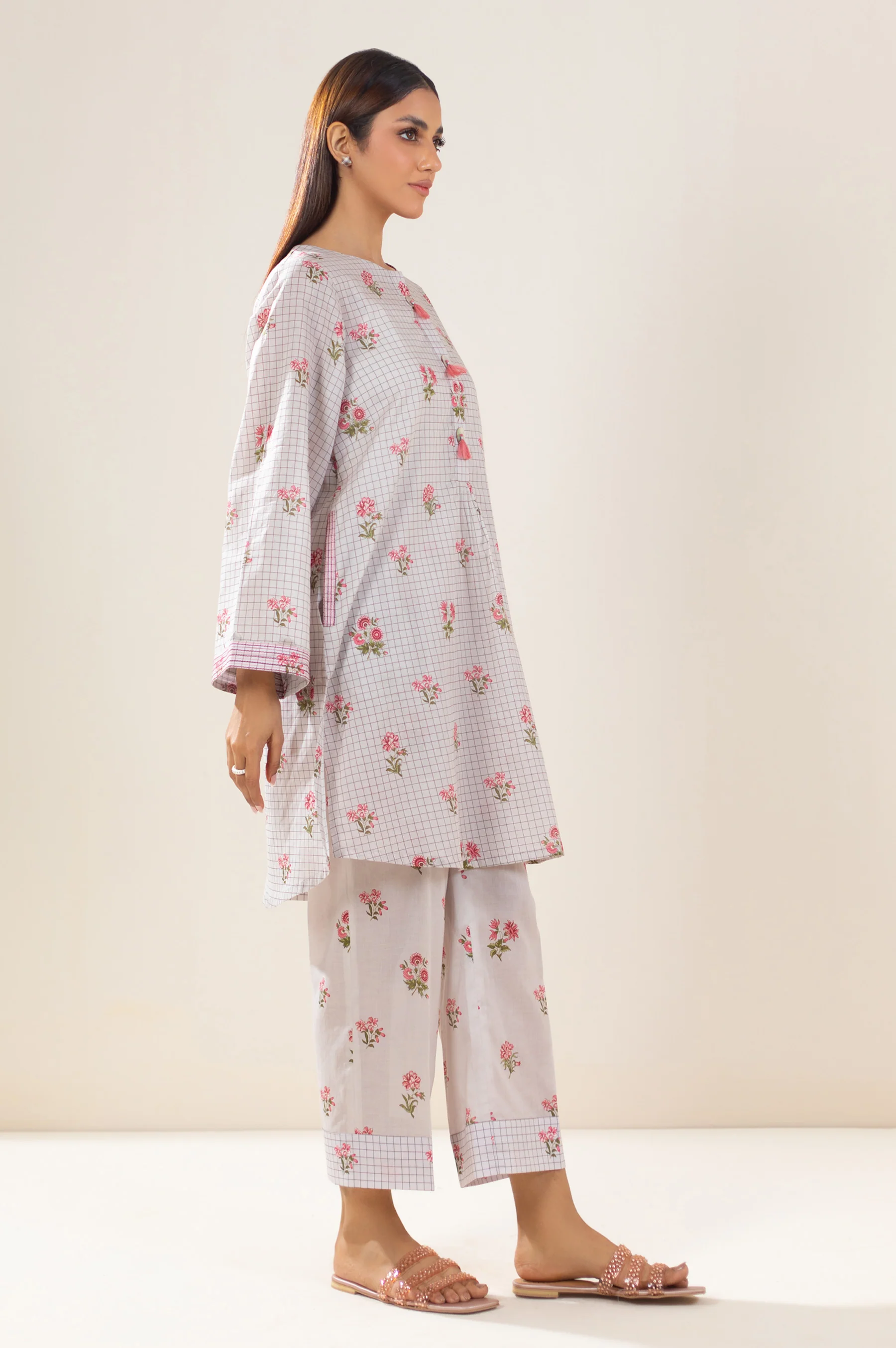 Stitched 2 Piece Printed Lawn Suit - Image 5