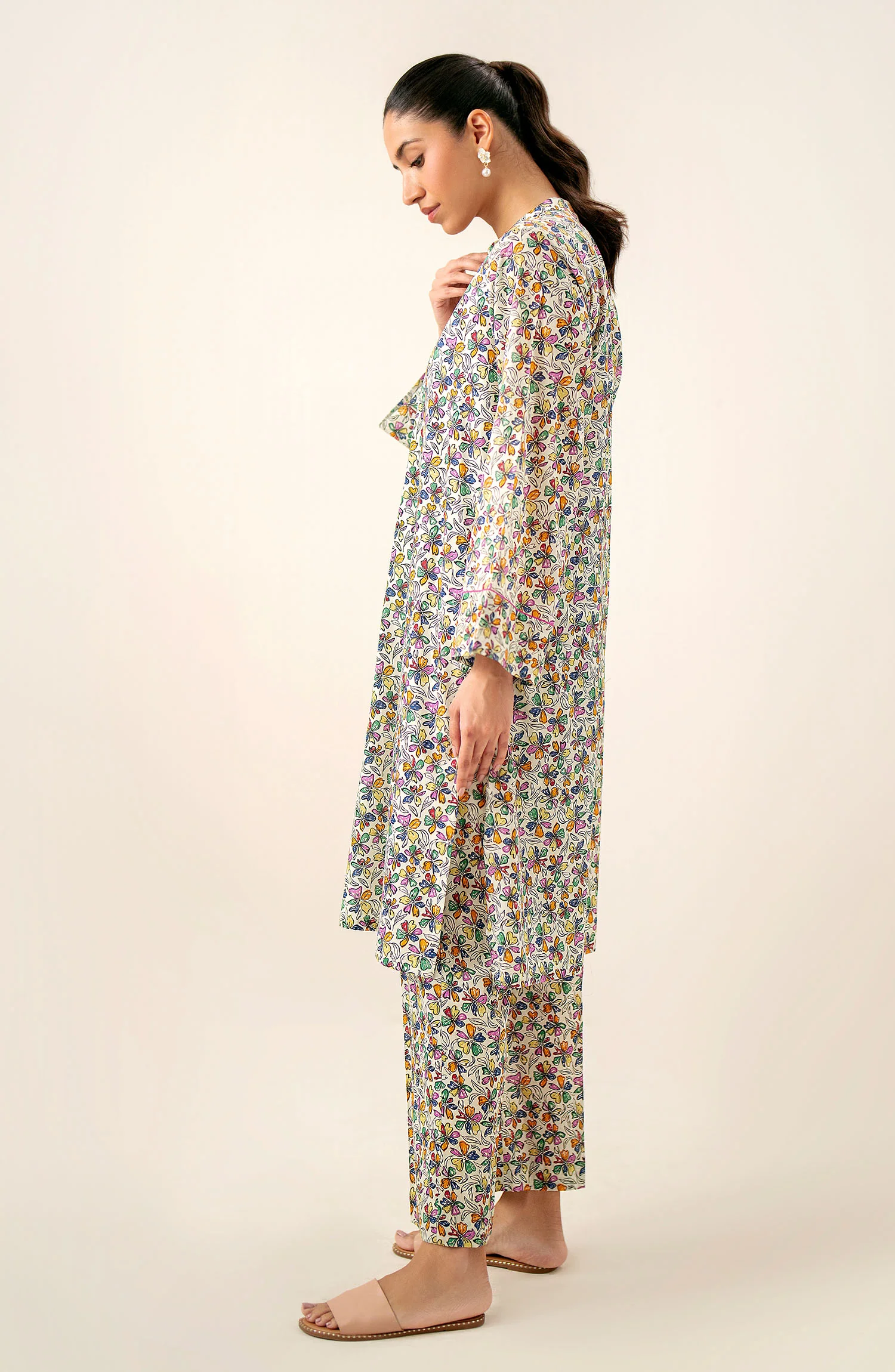 Stitched 2 Piece Printed Lawn Suit - Image 3