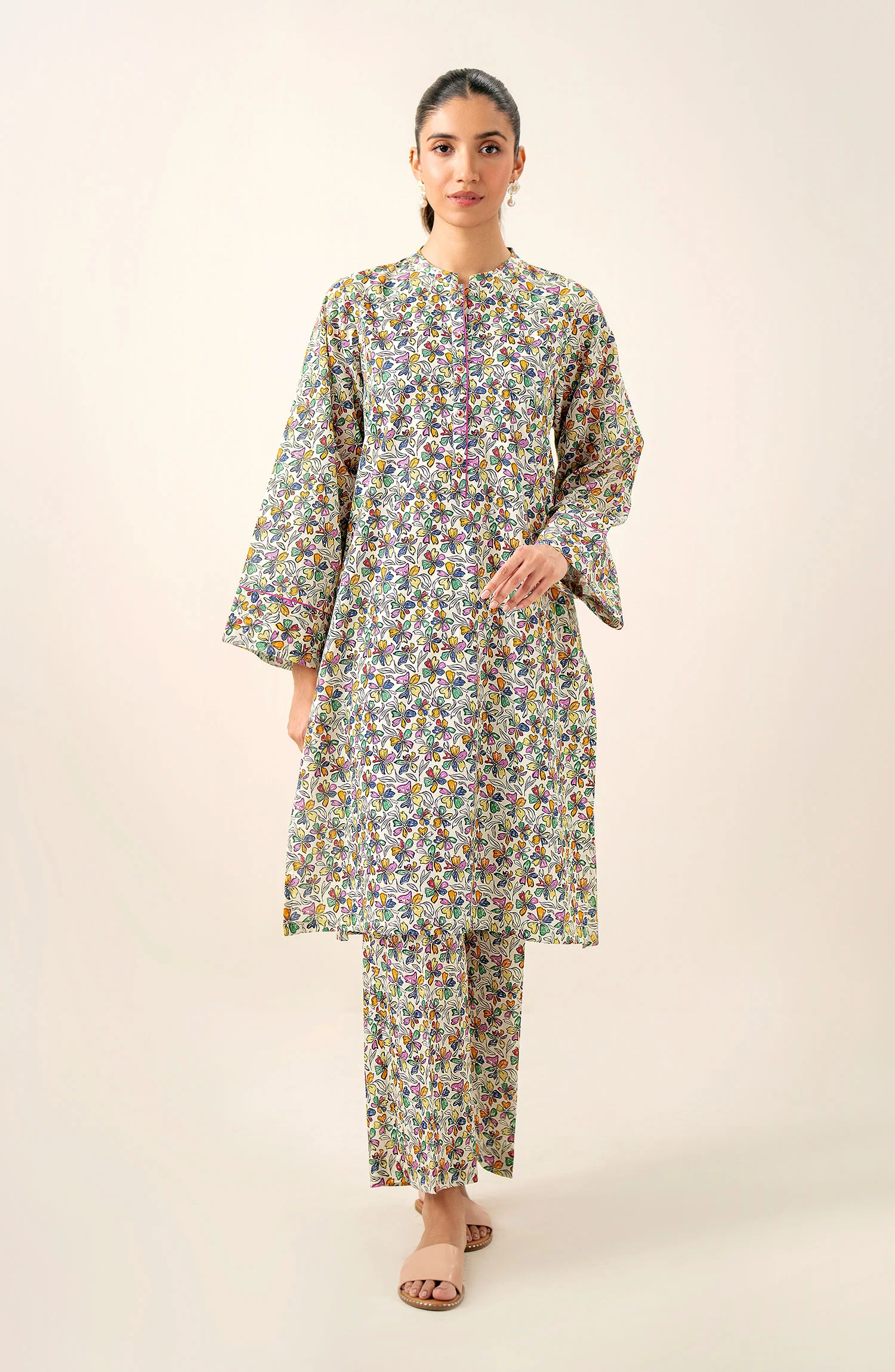 Stitched 2 Piece Printed Lawn Suit - Image 4