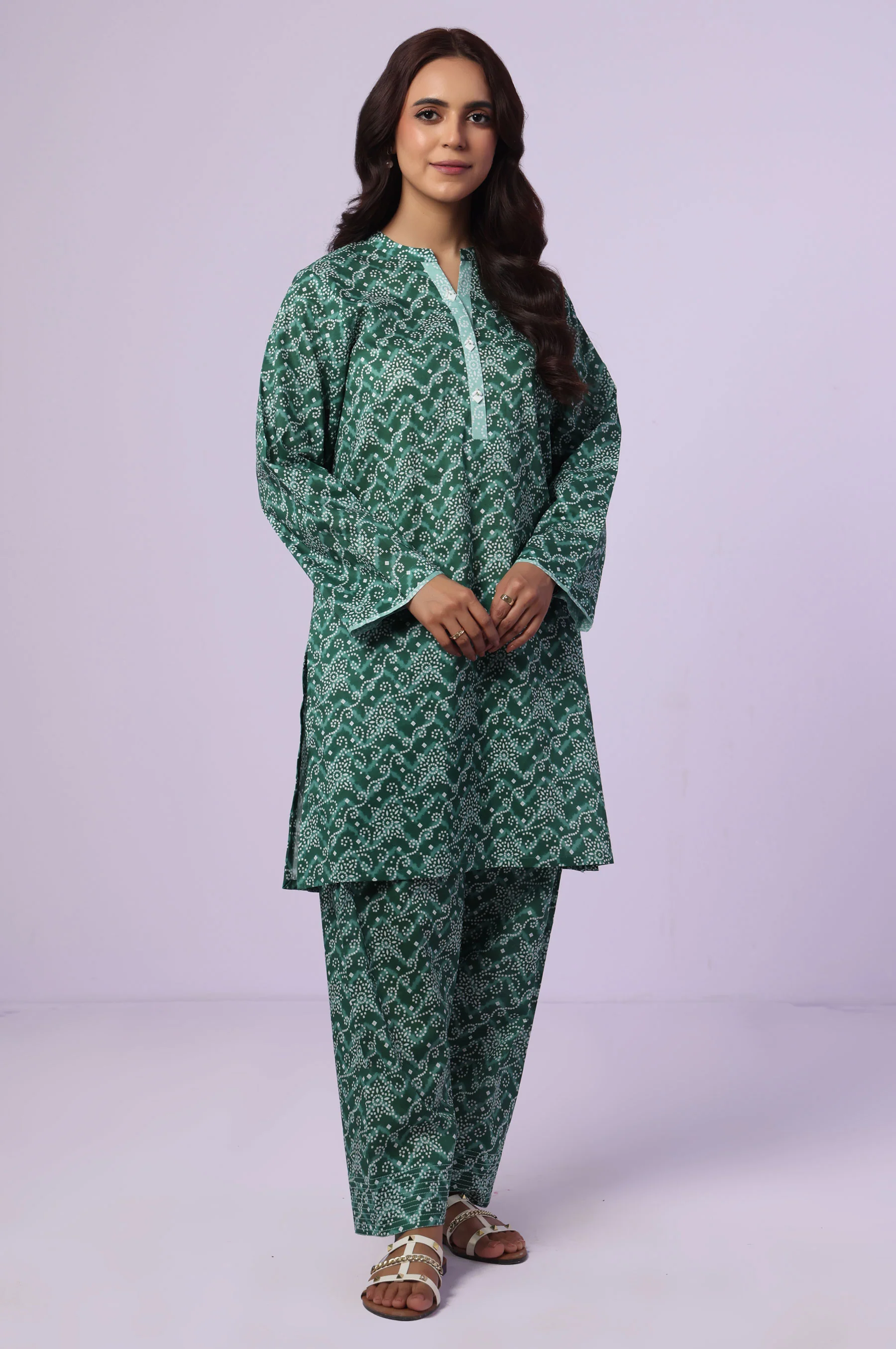 Stitched 2 Piece Printed Lawn Suit