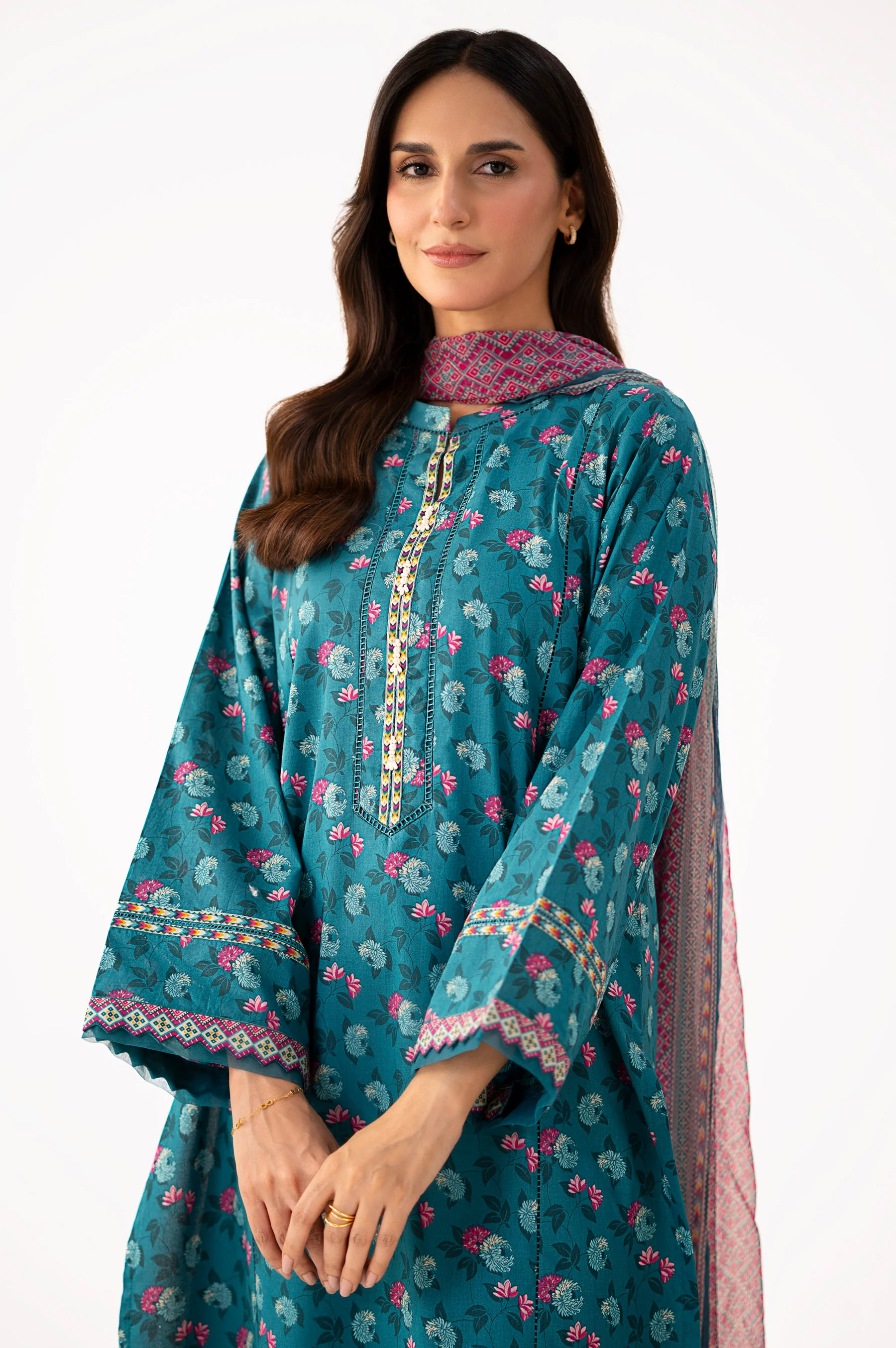 Stitched 2 Piece Printed Lawn Suit - Image 3