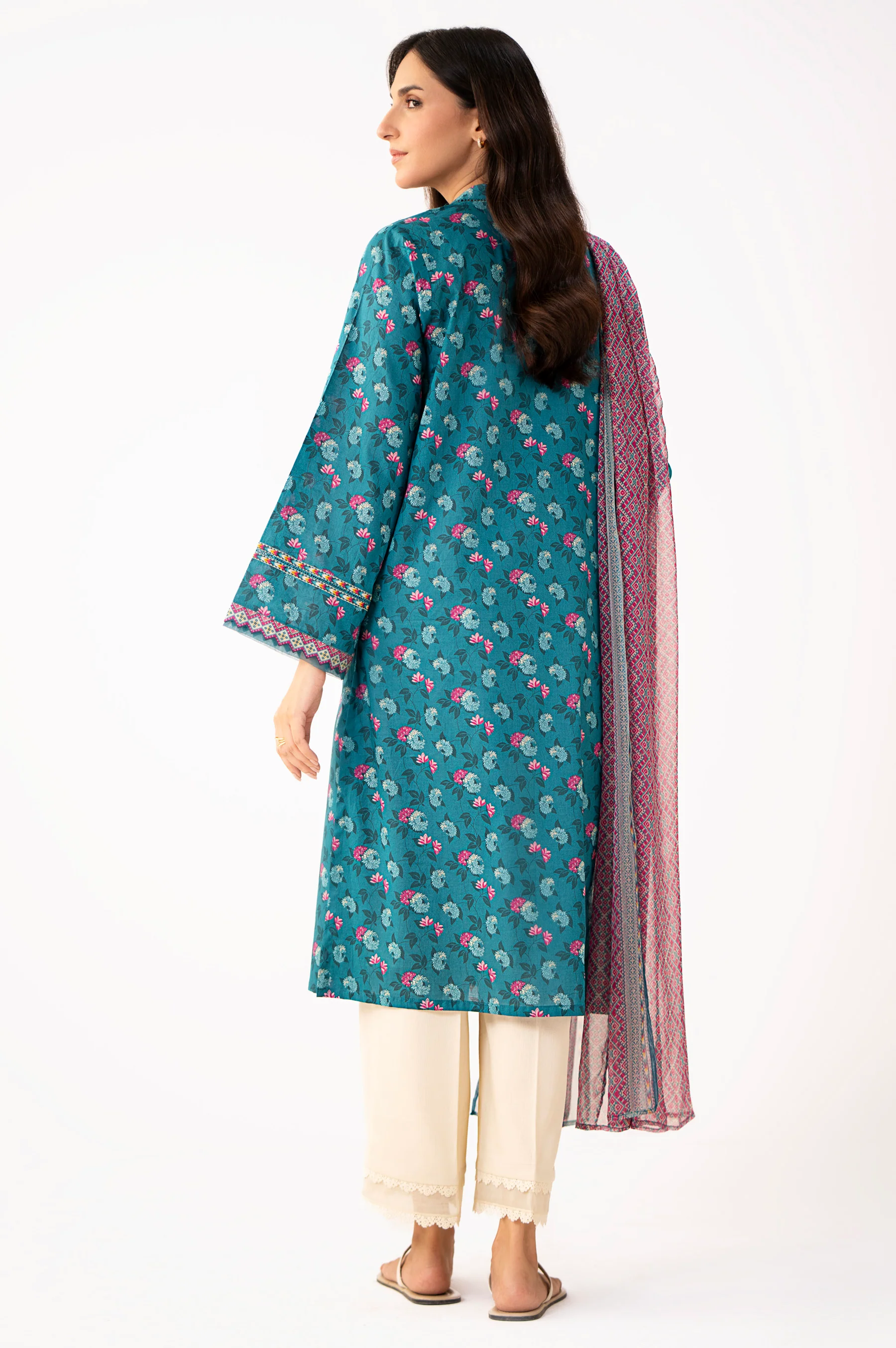 Stitched 2 Piece Printed Lawn Suit - Image 5
