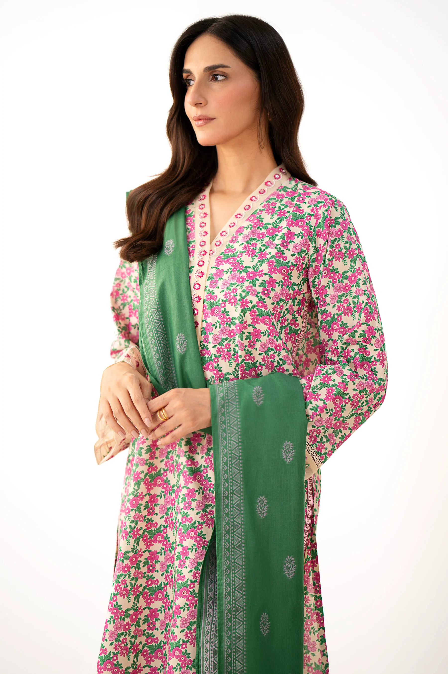 Stitched 2 Piece Printed Lawn Suit - Image 3