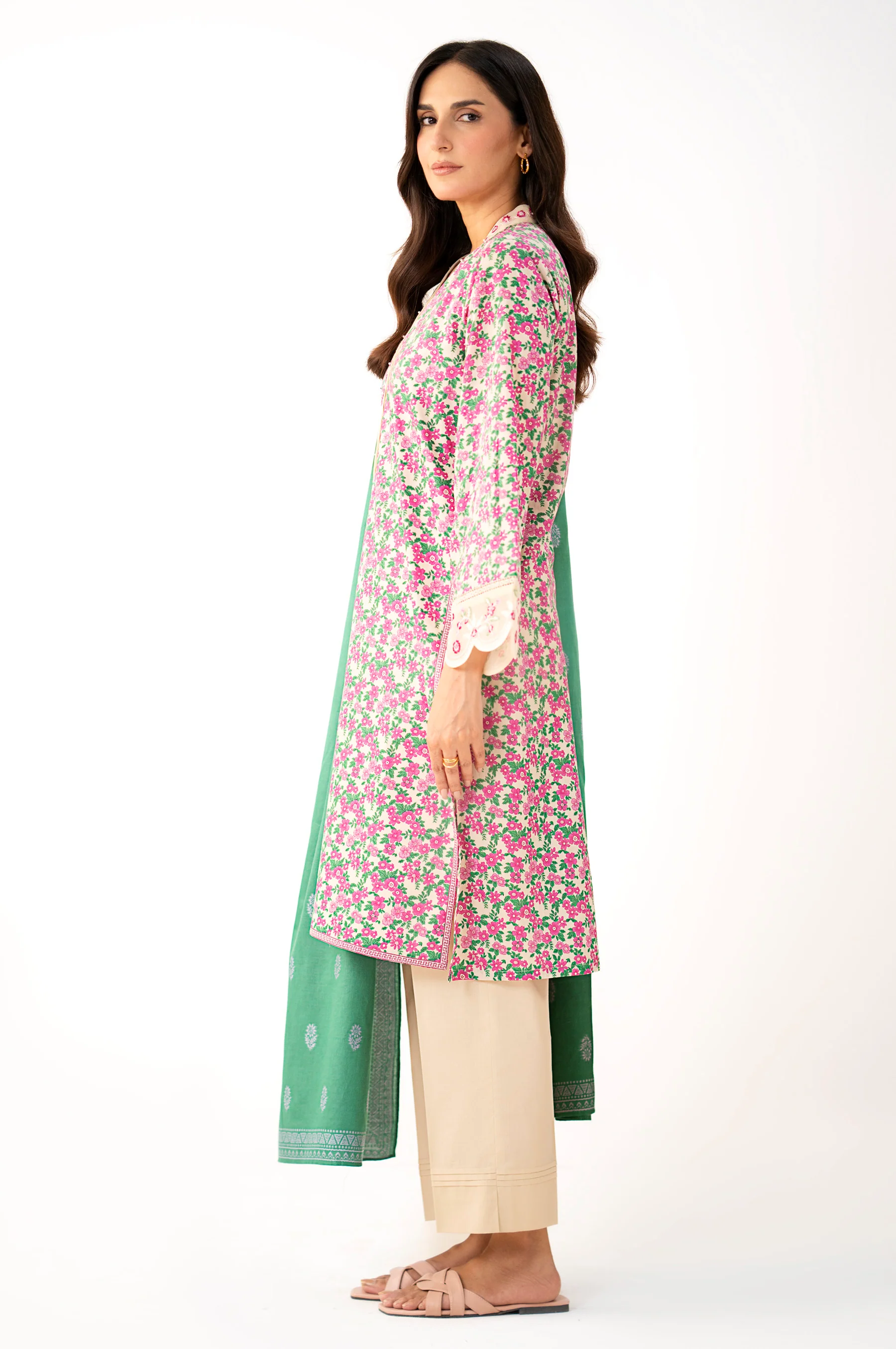 Stitched 2 Piece Printed Lawn Suit - Image 4
