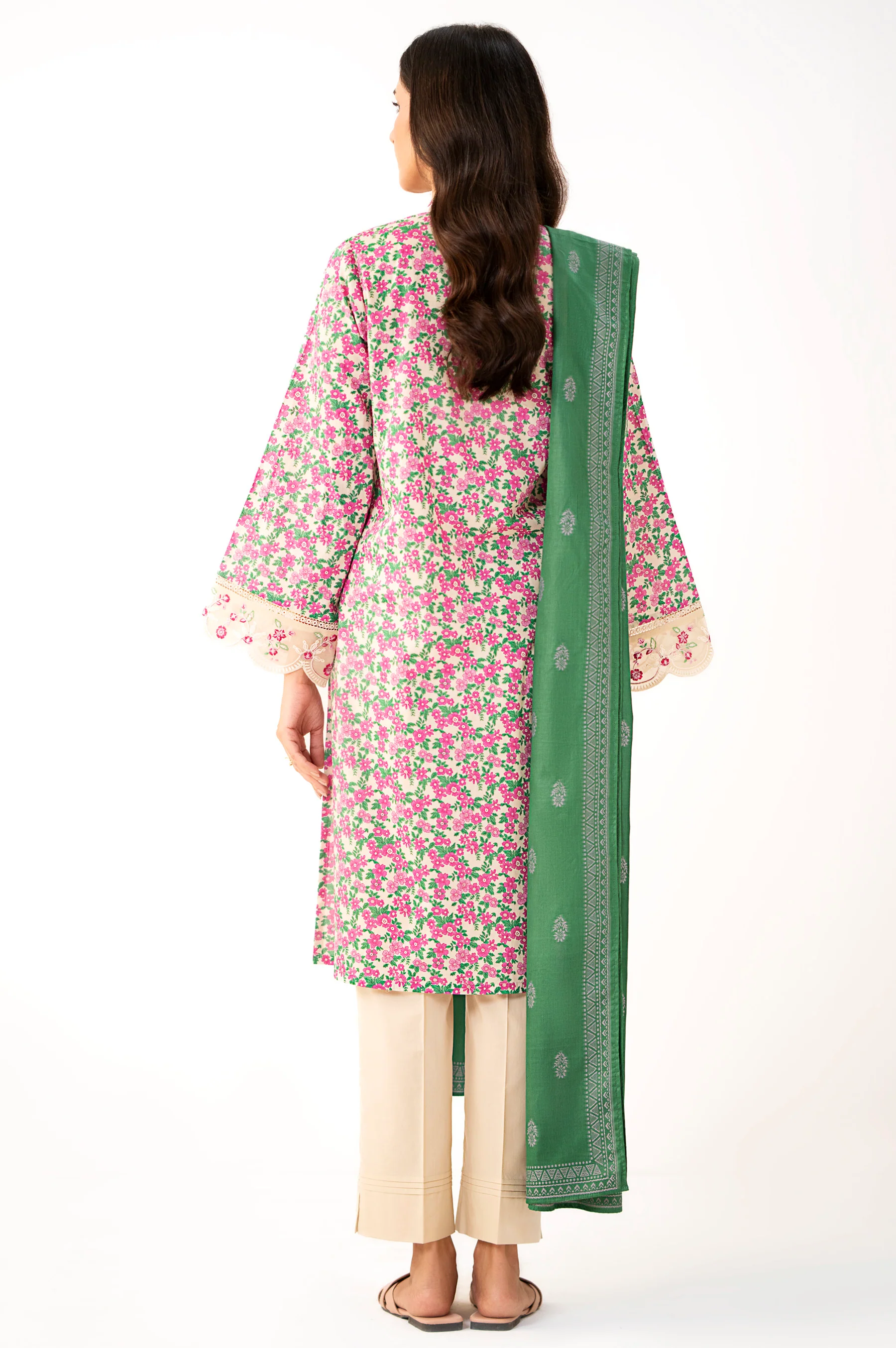 Stitched 2 Piece Printed Lawn Suit - Image 5