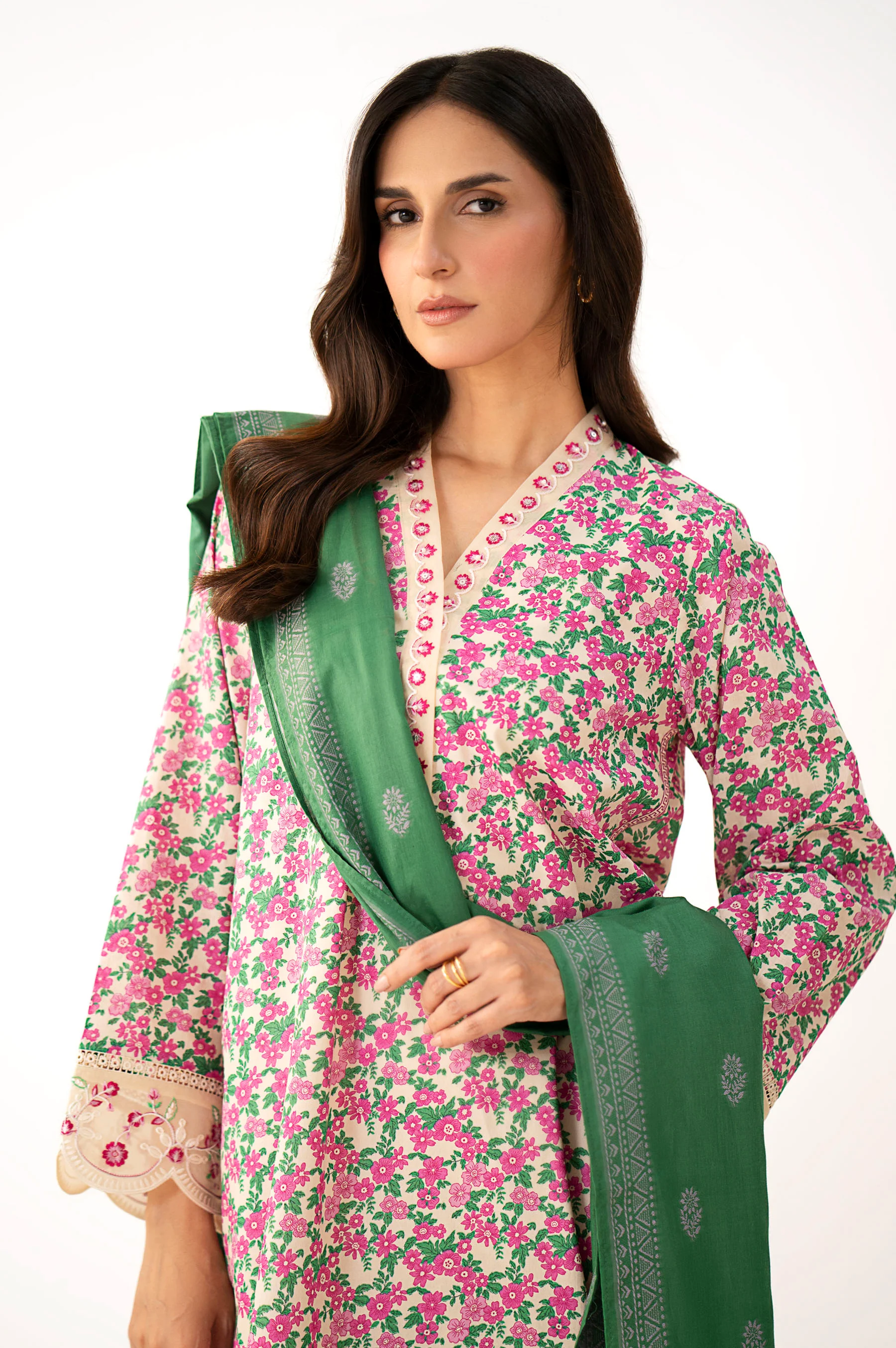 Stitched 2 Piece Printed Lawn Suit - Image 6