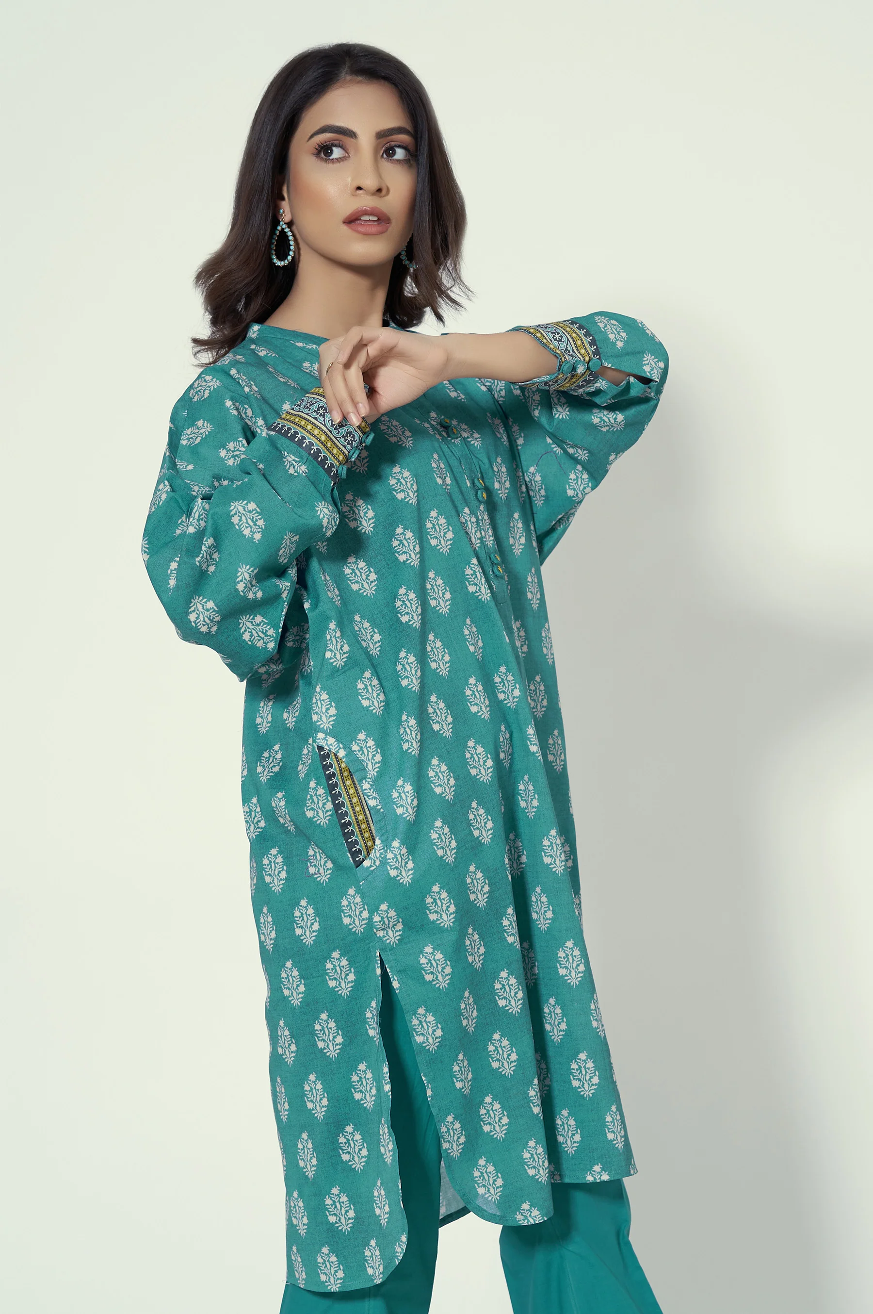 Stitched 2 Piece Printed Lawn Suit - Image 3