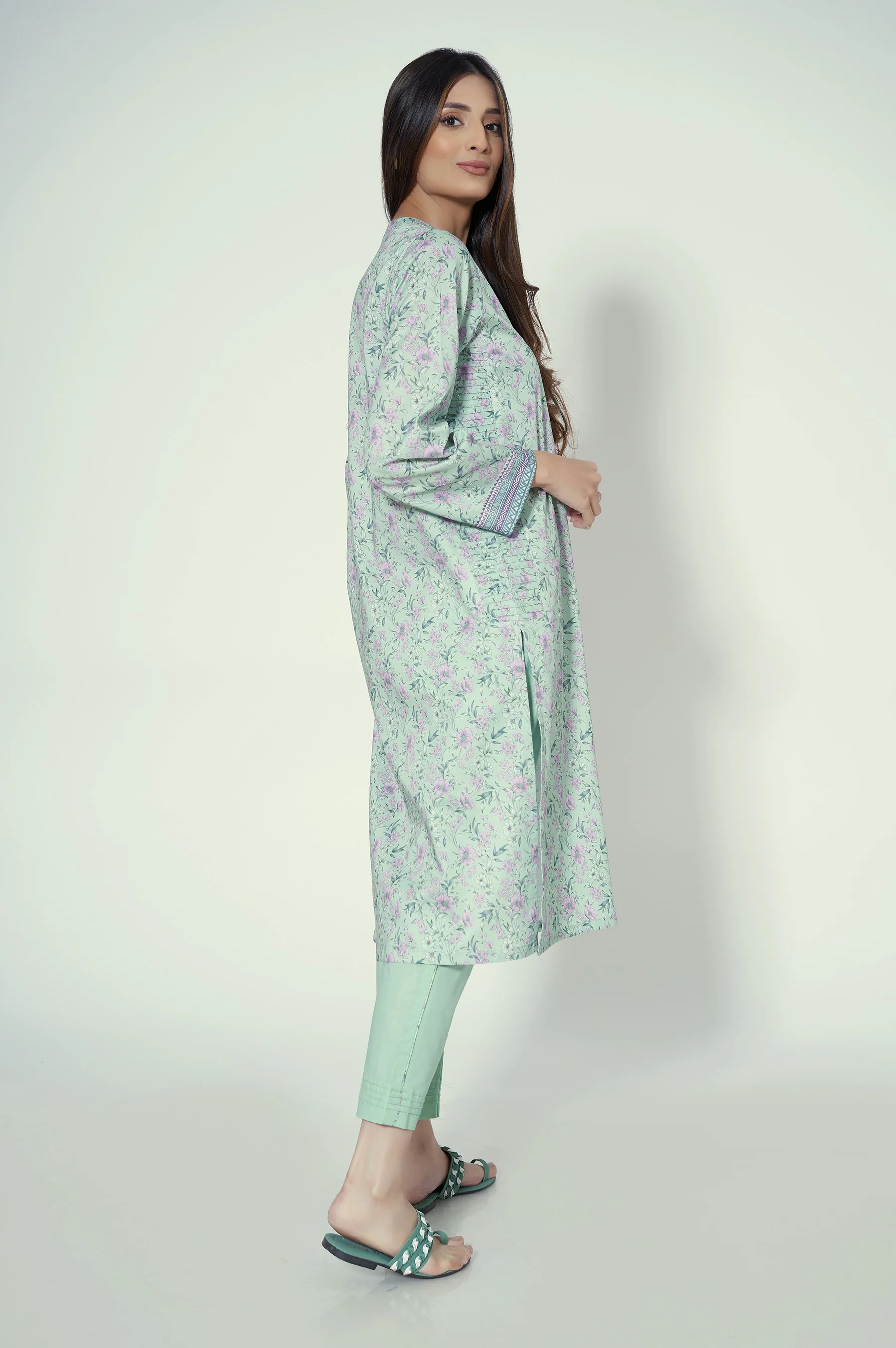 Stitched 2 Piece Printed Lawn Suit - Image 4