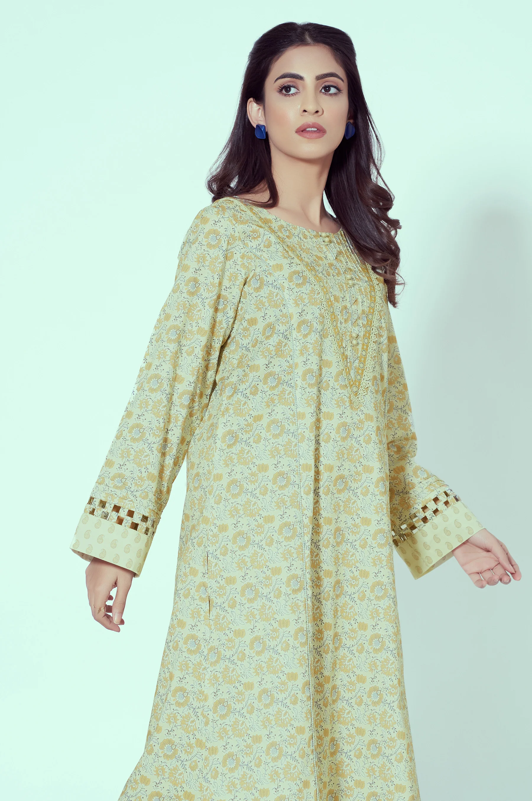 Stitched 2 Piece Printed Lawn Suit - Image 2