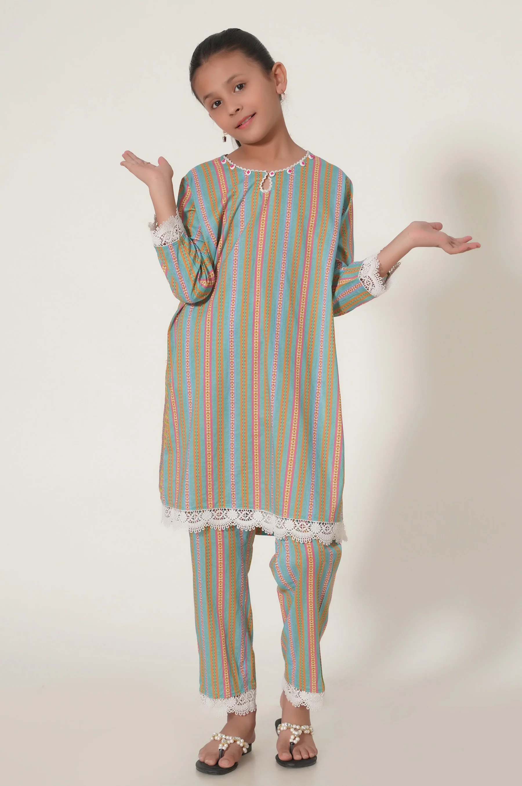 Stitched 2 Piece Printed Lawn Suit - Image 2