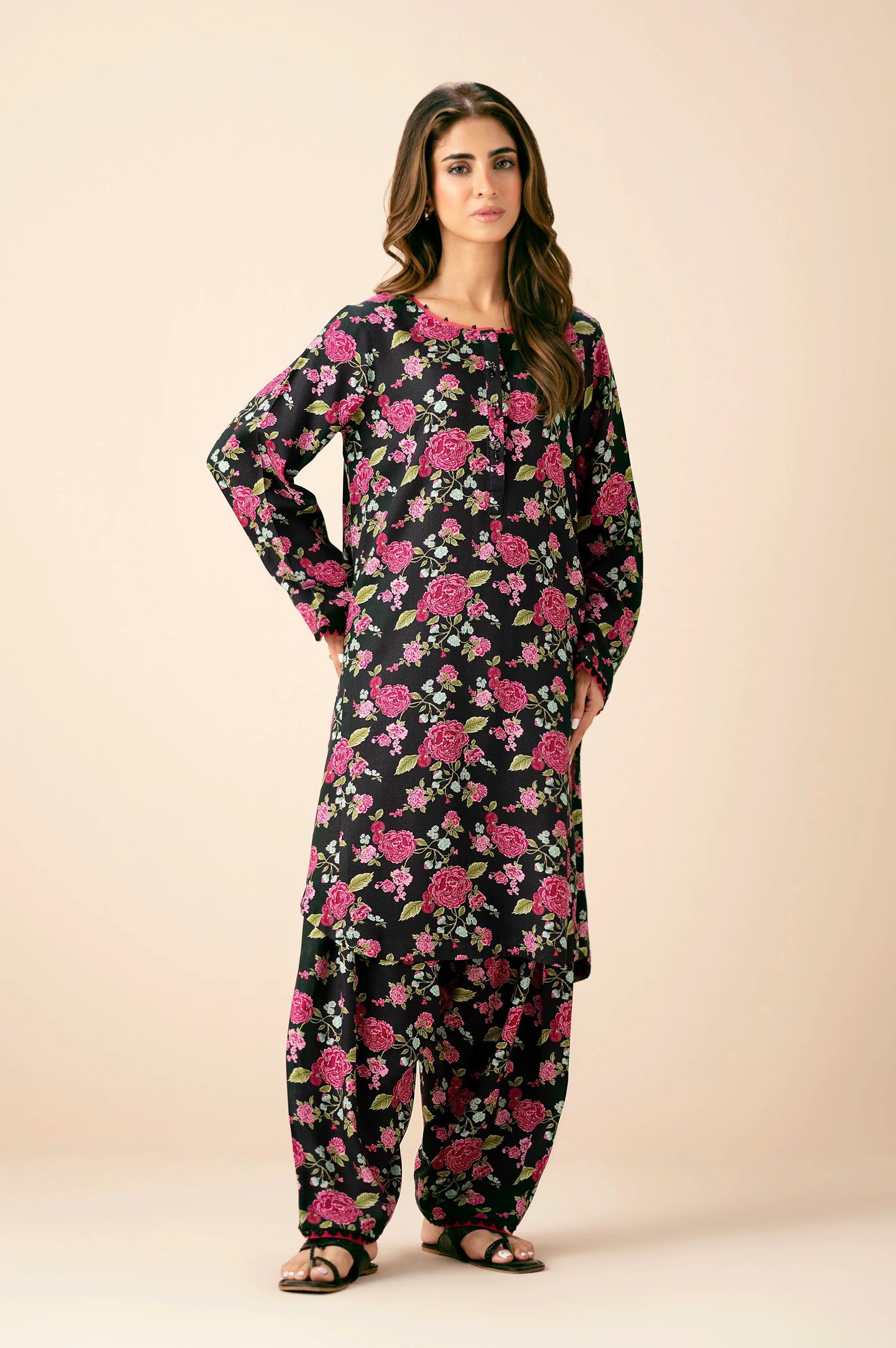 STITCHED PRINTED SHIRT BOTTOM - Image 4
