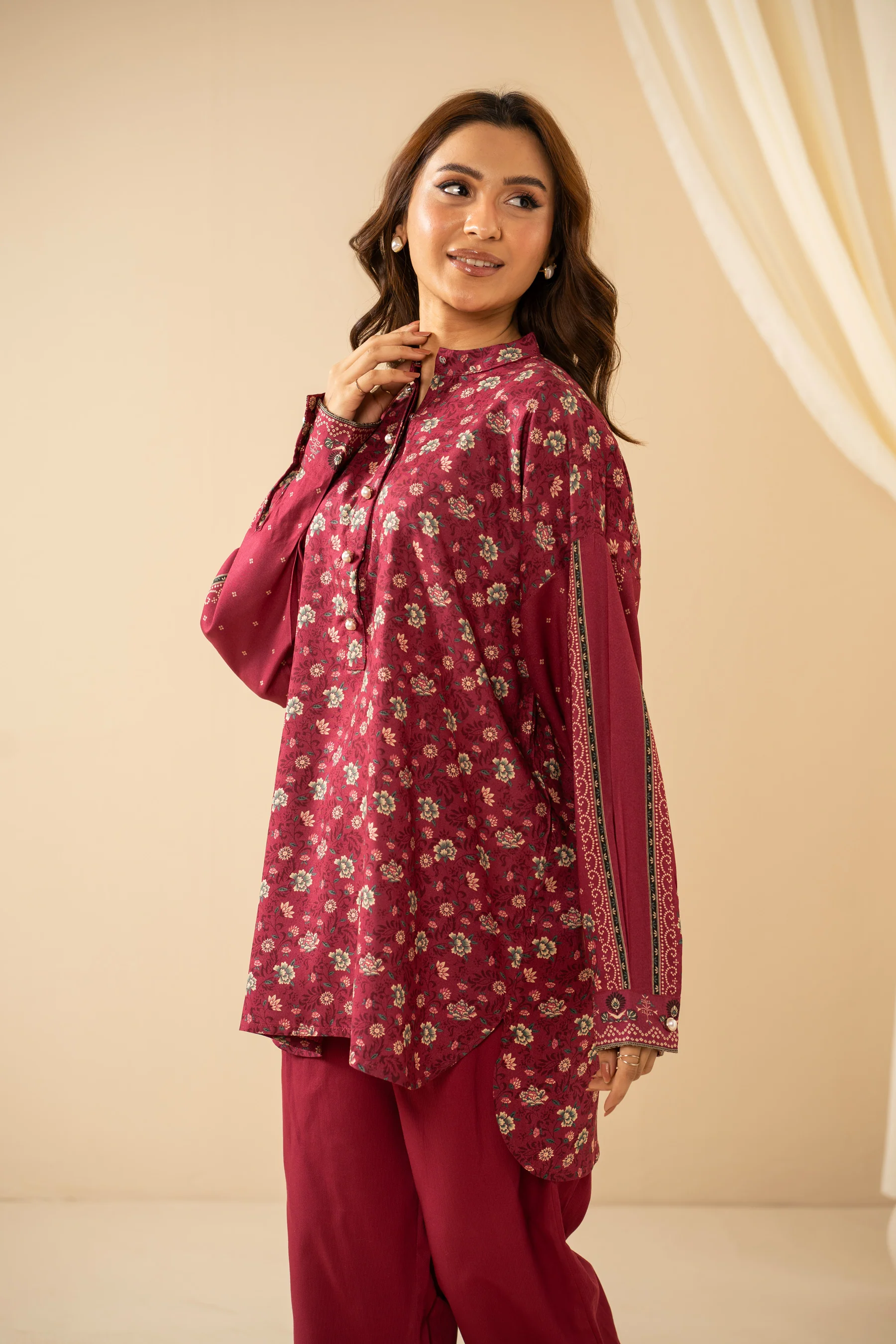 PRINTED SHIRT BOTTOM SUIT - Image 3