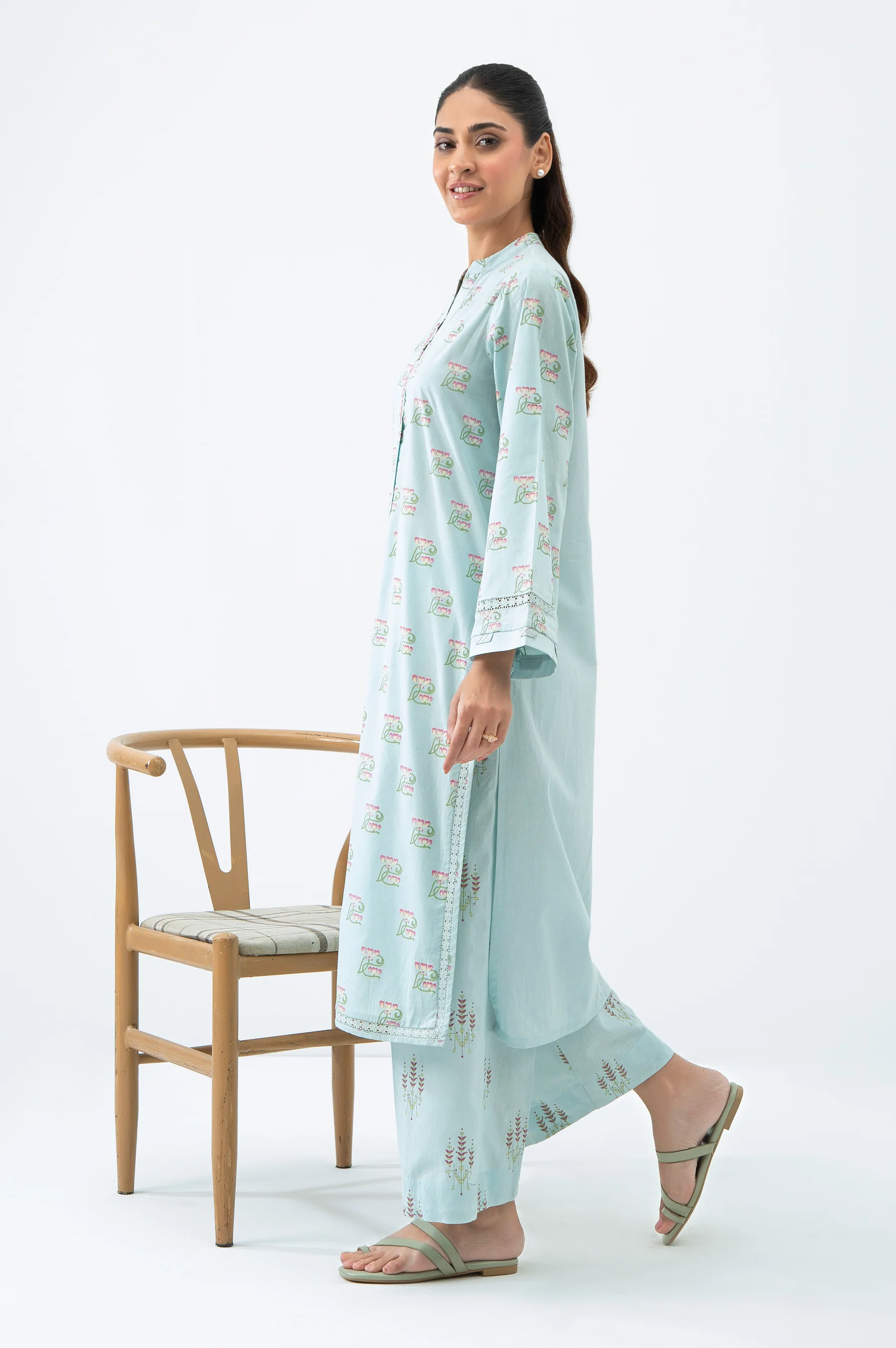 STITCHED PRINTED SHIRT BOTTOM - Image 3