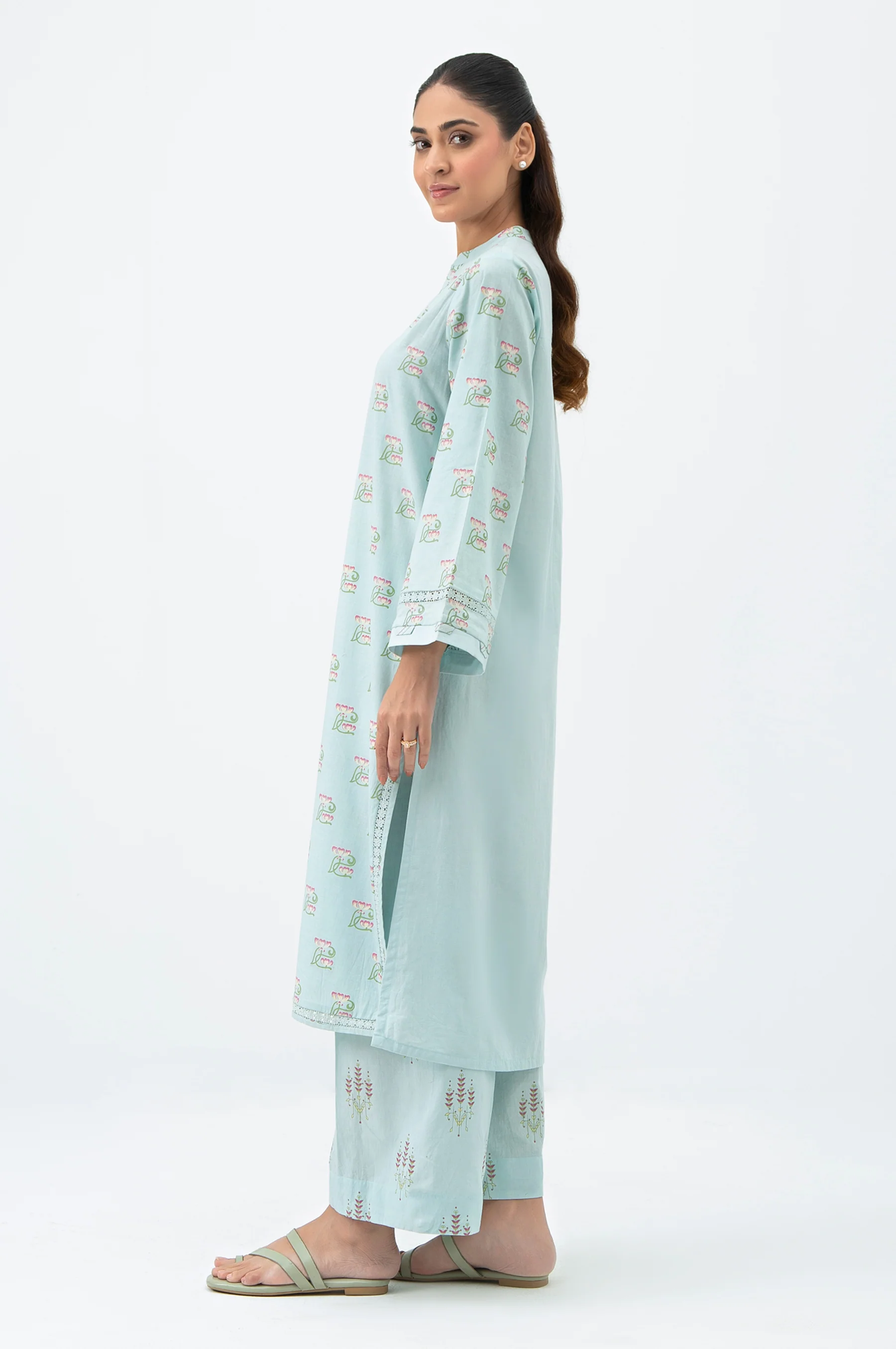 STITCHED PRINTED SHIRT BOTTOM - Image 5
