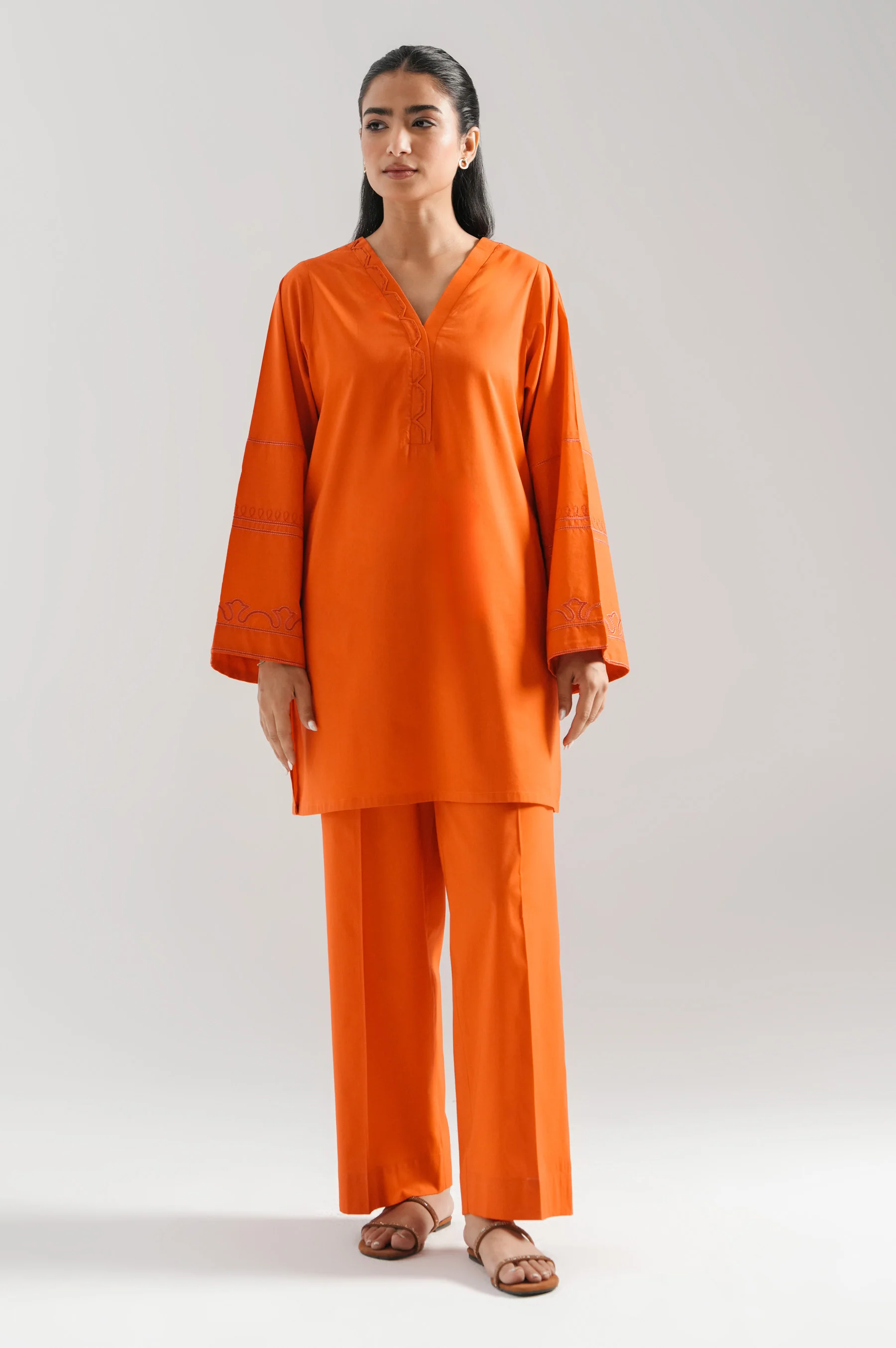 EMBROIDERED SHIRT BOTTOM SUIT - Image 2