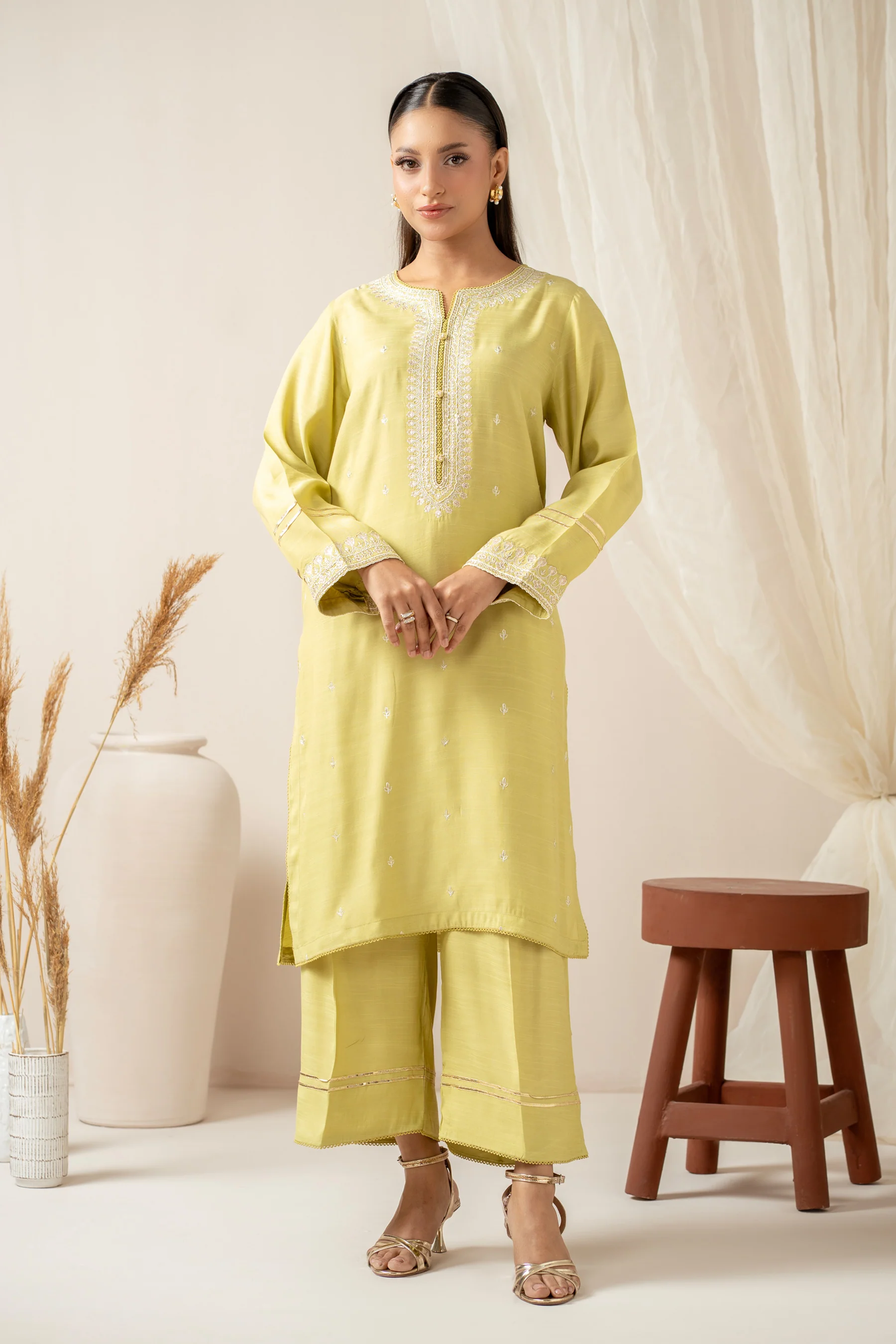 STITCHED EMBROIDERED SHIRT BOTTOM (FACTORY E-OUTLET) - Image 2