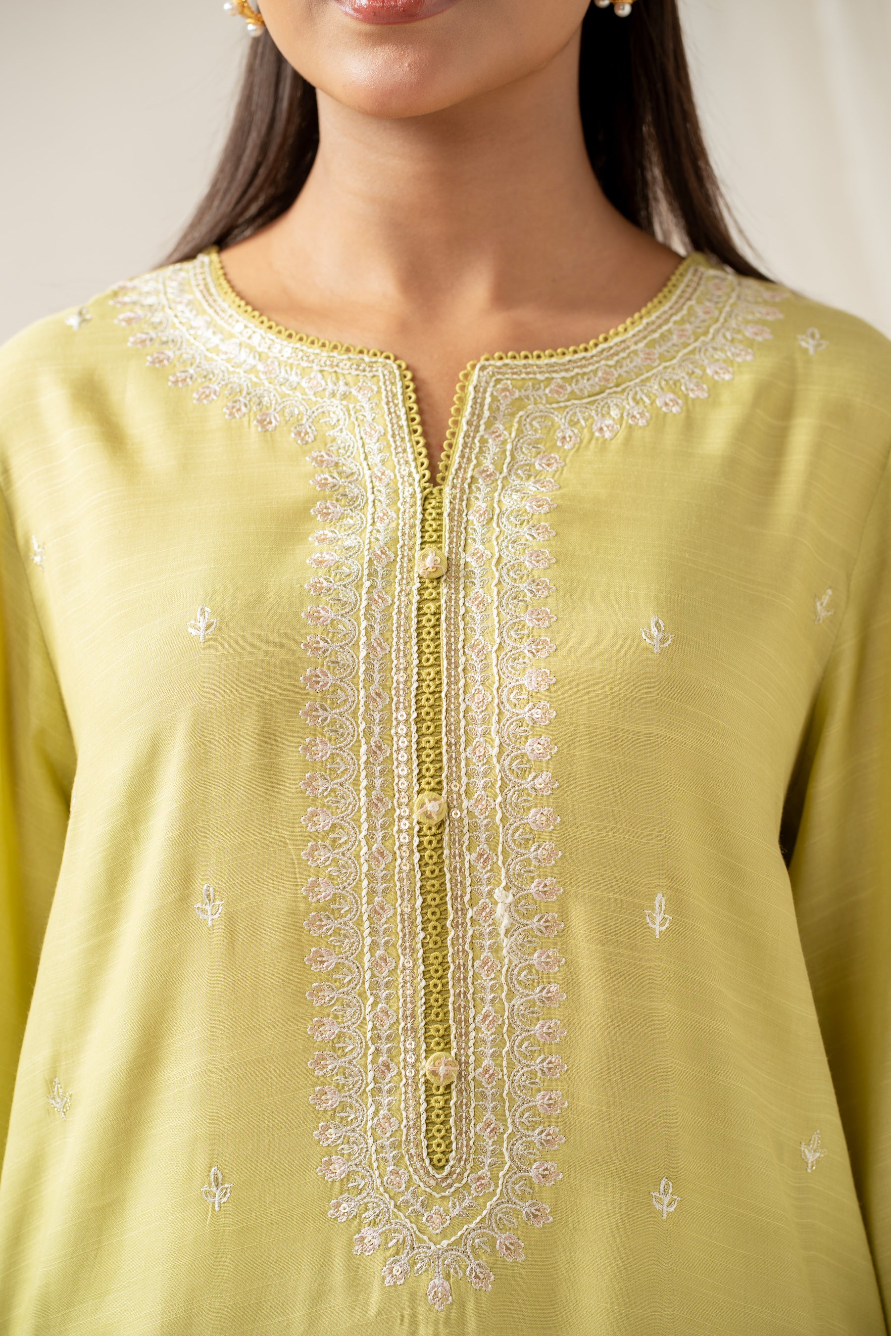STITCHED EMBROIDERED SHIRT BOTTOM (FACTORY E-OUTLET) - Image 5