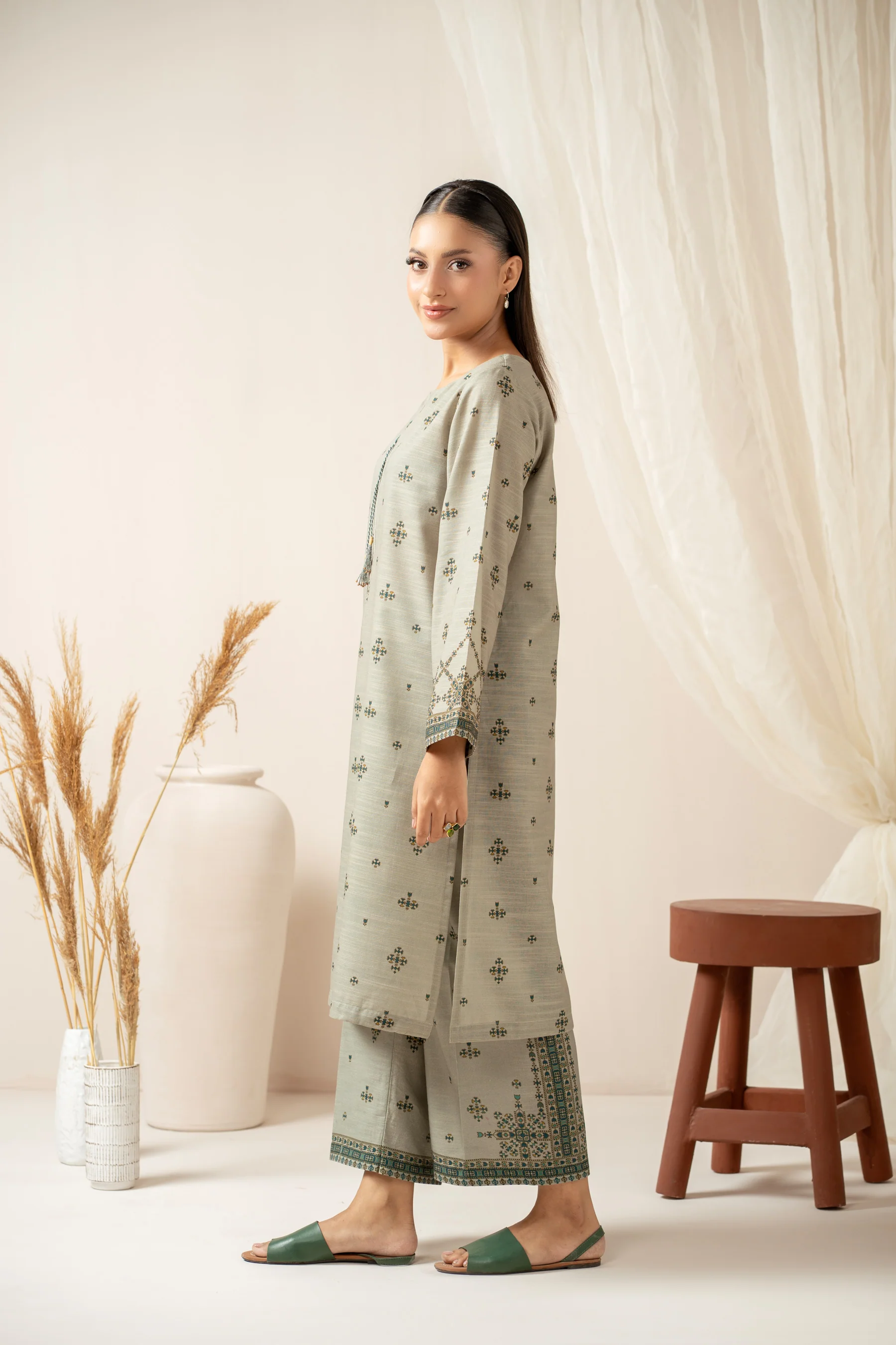 STITCHED PRINTED SHIRT BOTTOM - Image 6
