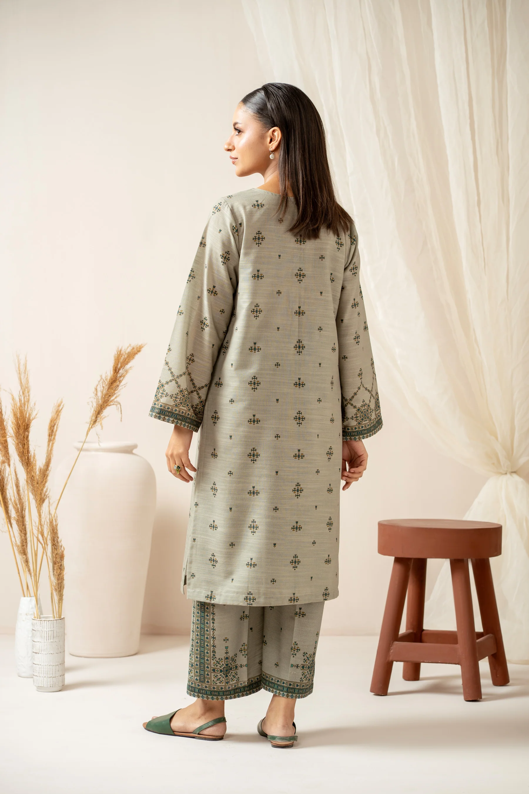 STITCHED PRINTED SHIRT BOTTOM - Image 7