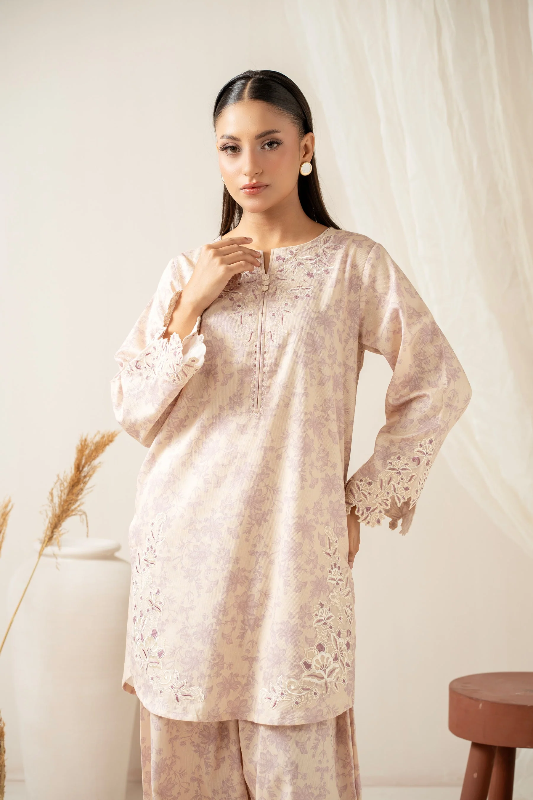 STITCHED EMBROIDERED SHIRT BOTTOM (FACTORY E-OUTLET) - Image 4
