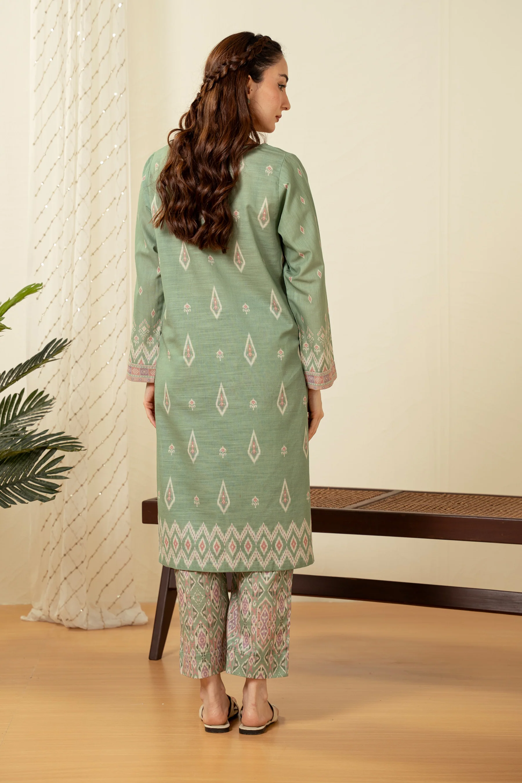 STITCHED PRINTED SHIRT BOTTOM - Image 2