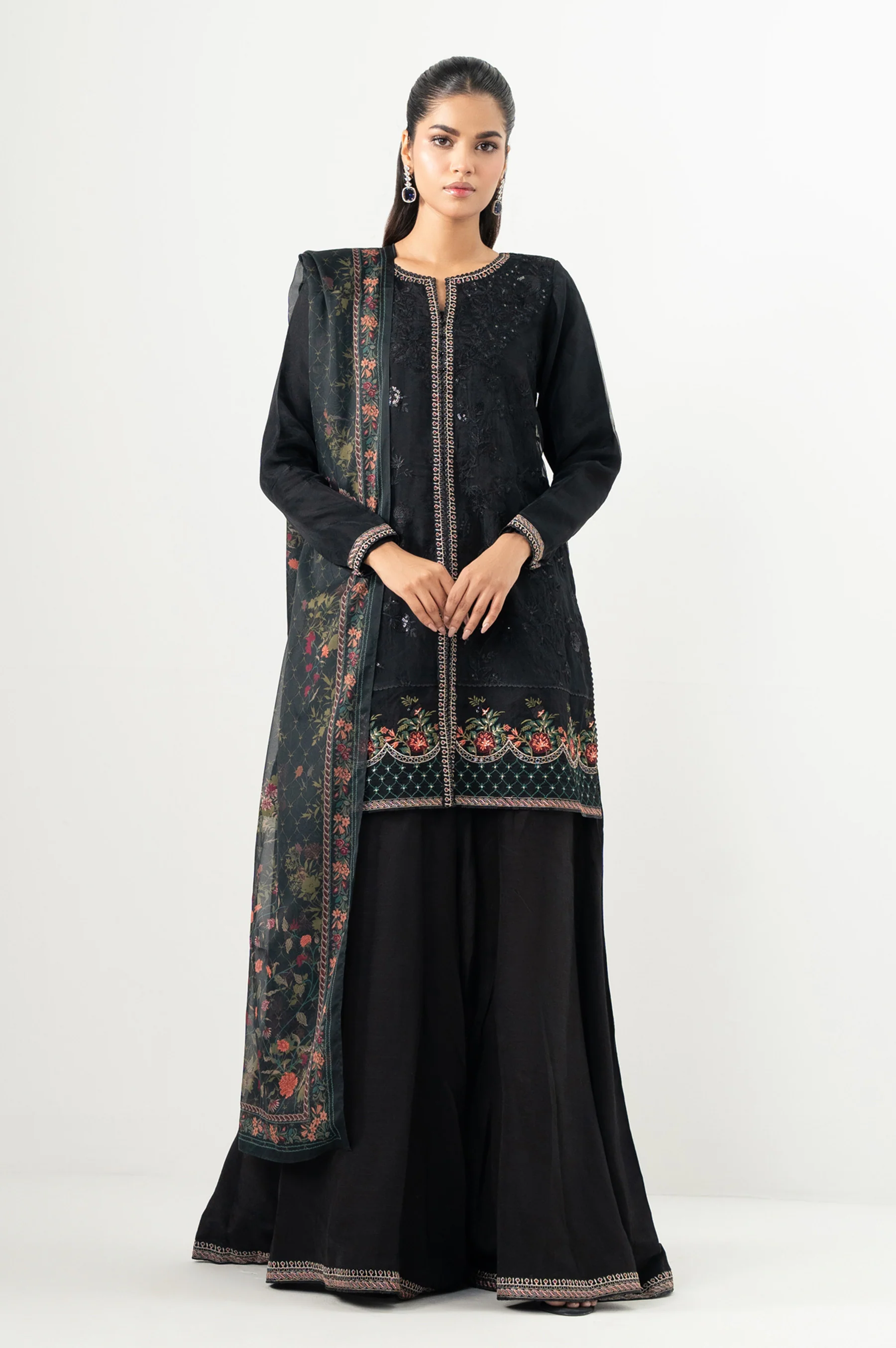 EMBROIDERED SHIRT DUPATTA SUIT - Image 2