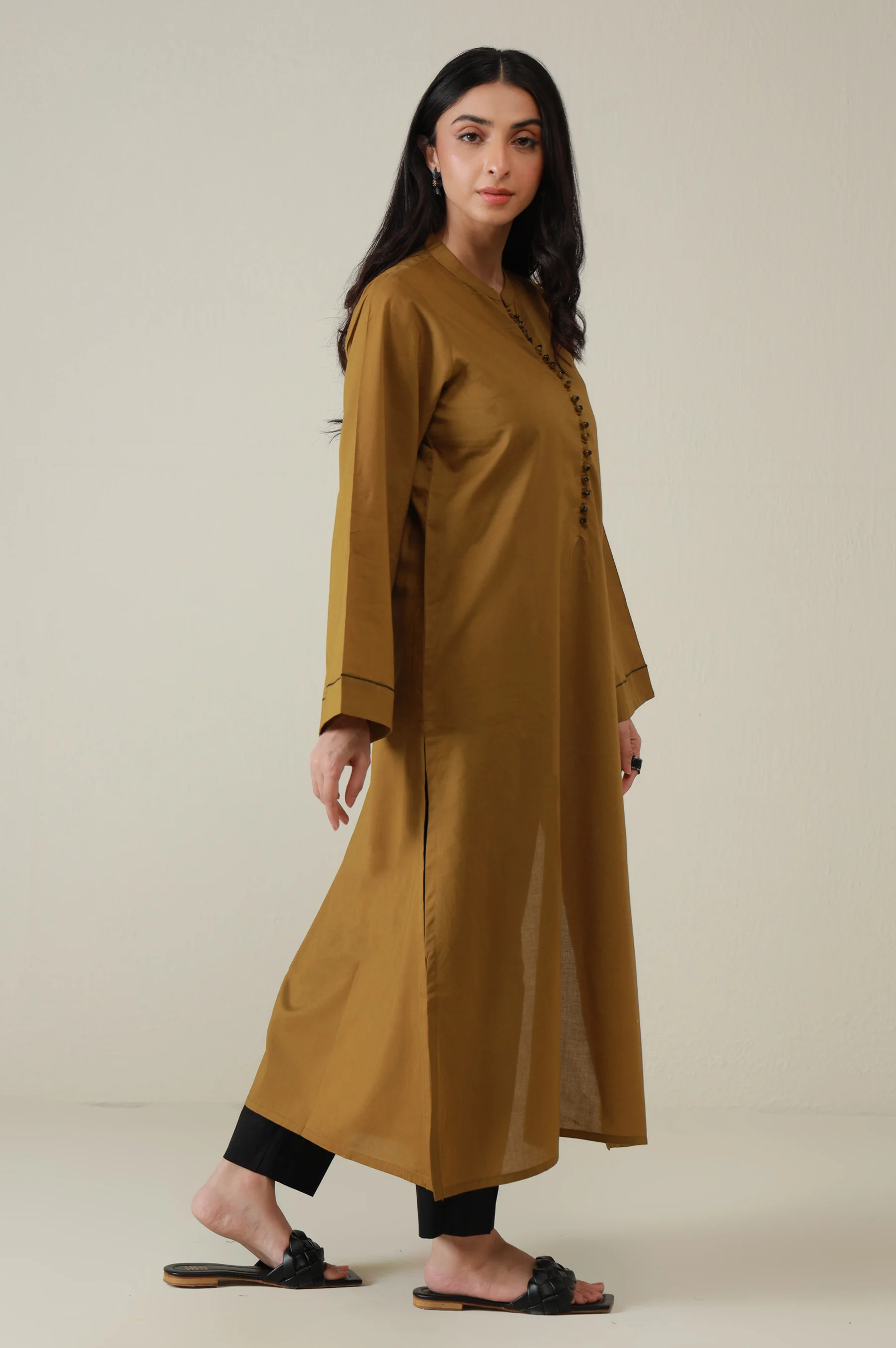 Stitched 2 Piece Stylized Cambric Suit - Image 5