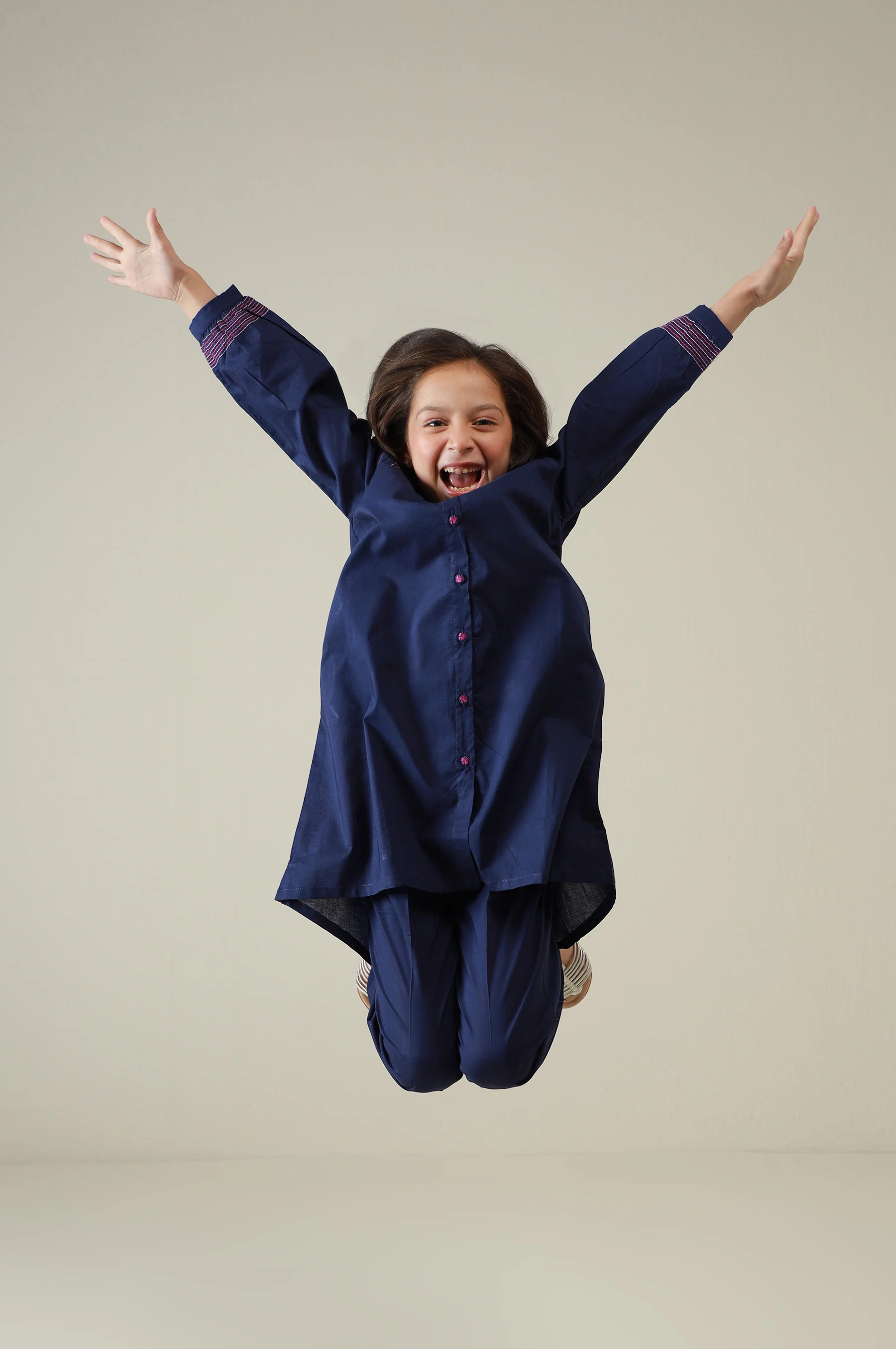 Stitched 2 Piece Stylized Cambric Suit - Image 4