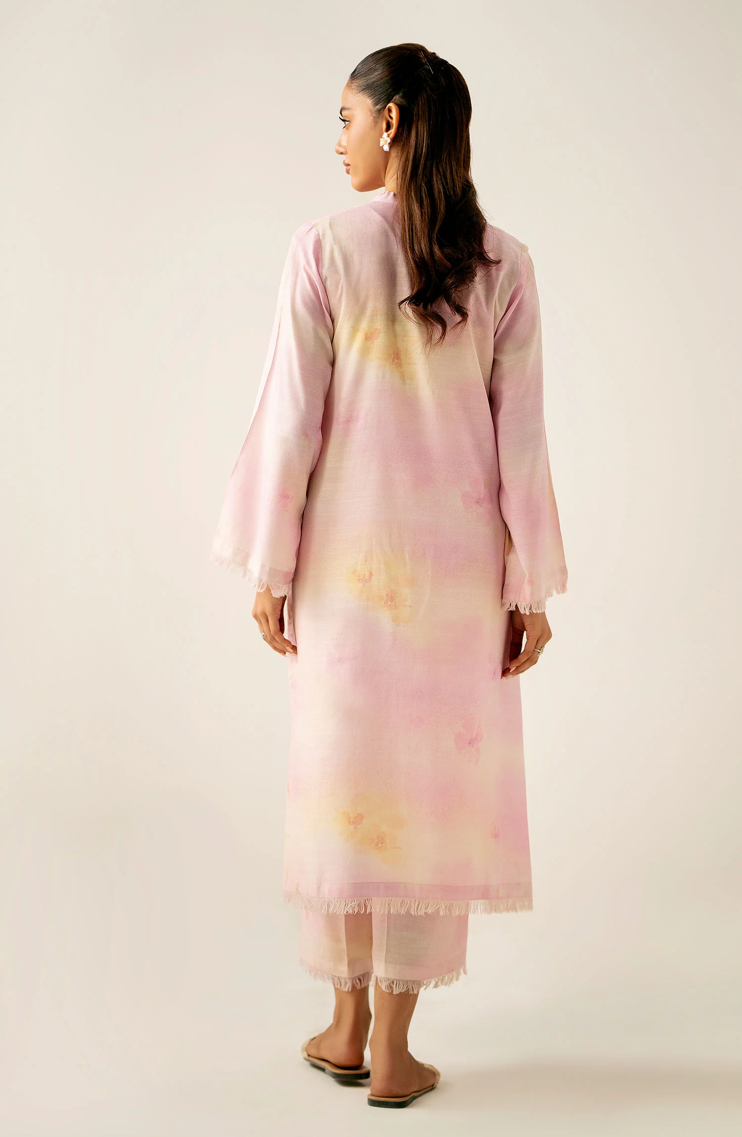 Stitched 2 Piece Stylized Dull Raw Silk Suit - Image 5