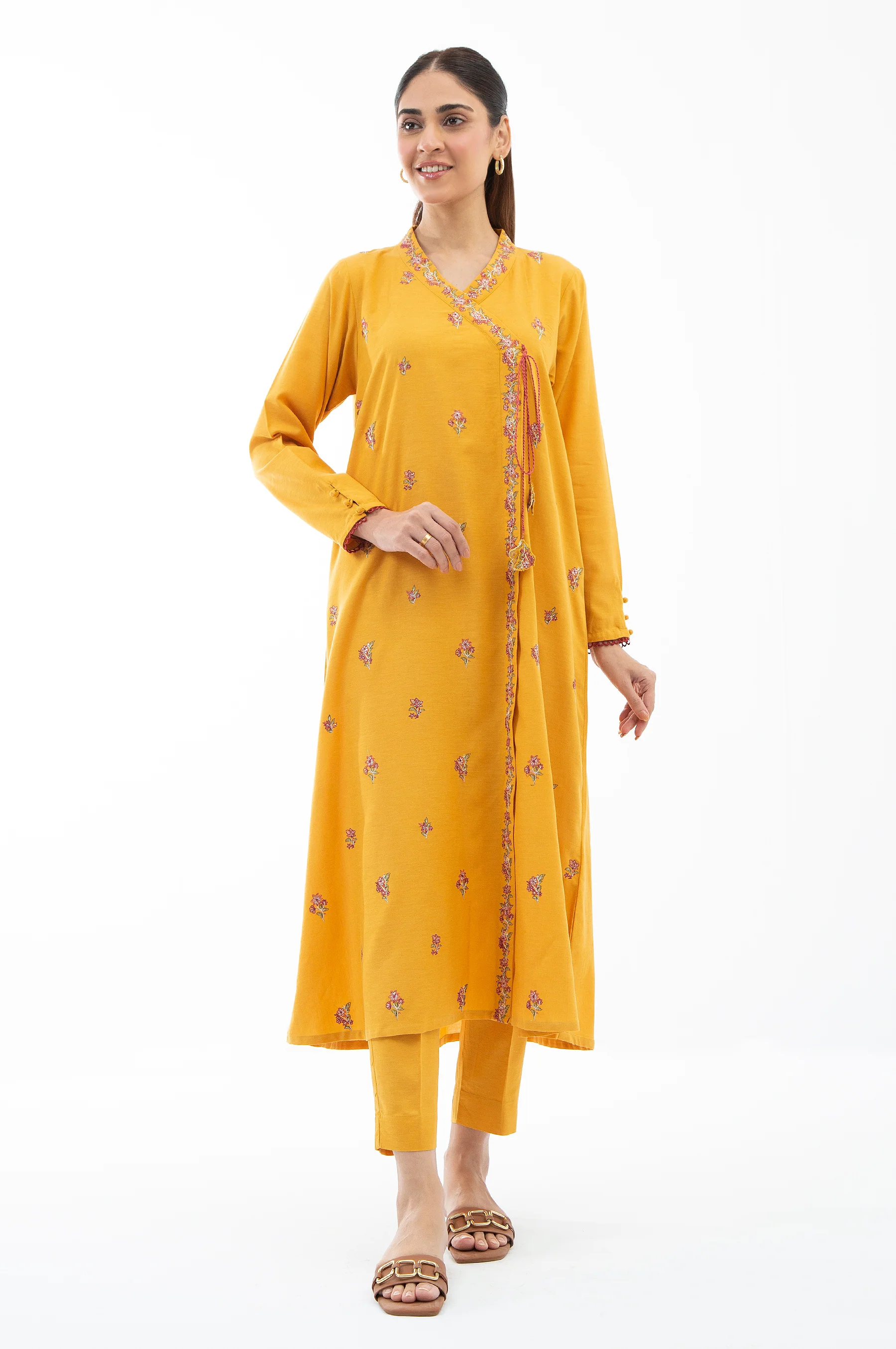 EMBROIDERED CAMBRIC STITCHED SHIRT BOTTOM - Image 5