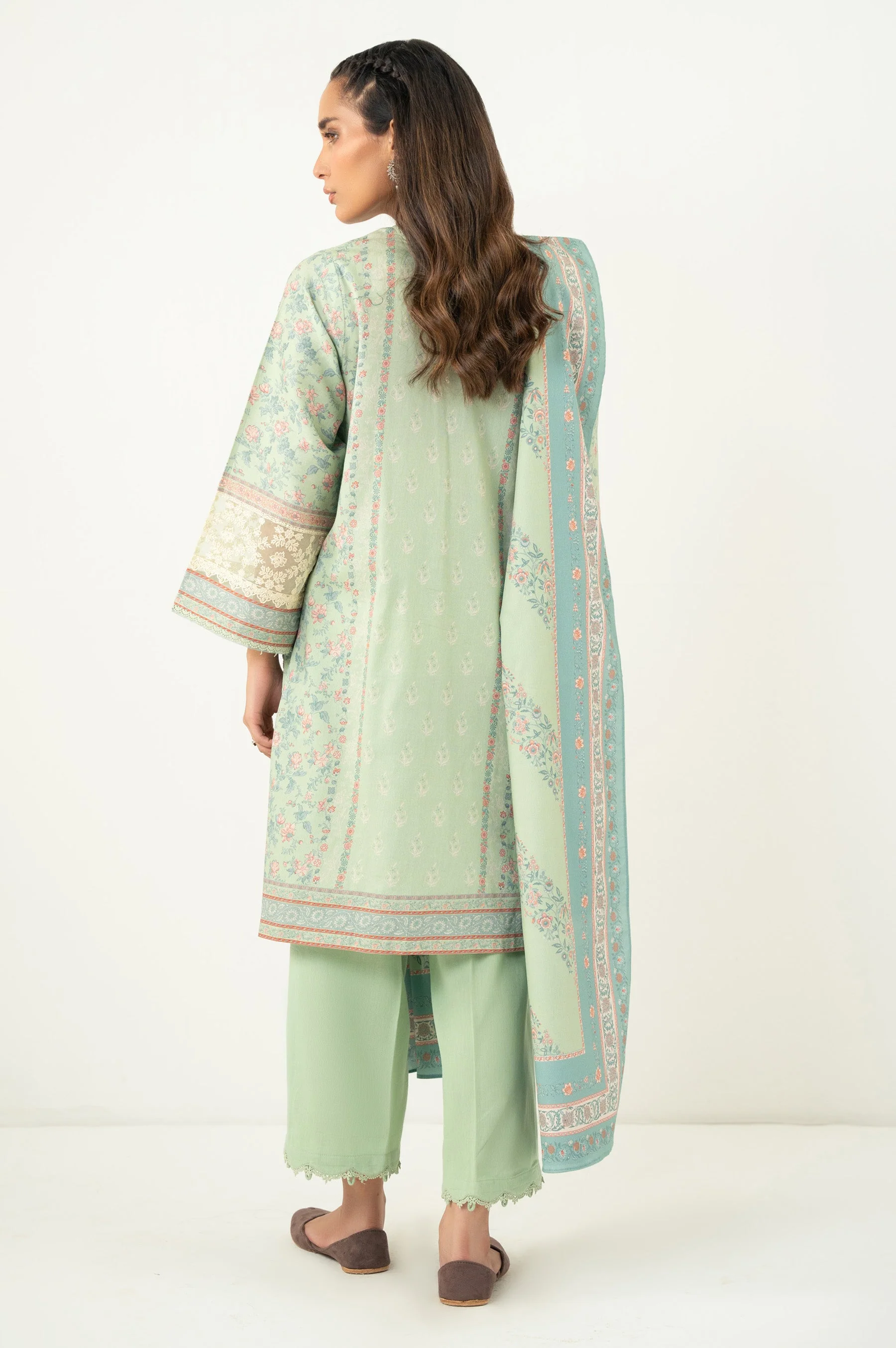 EMBROIDERED COTTEL STITCHED SHIRT BOTTOM - Image 3