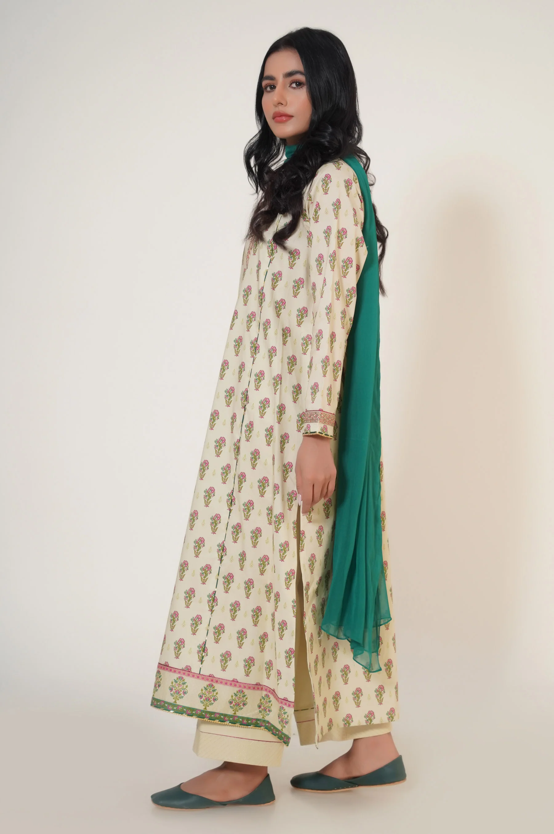 Stitched 2 Piece Printed Masuri Lawn Suit - Image 4