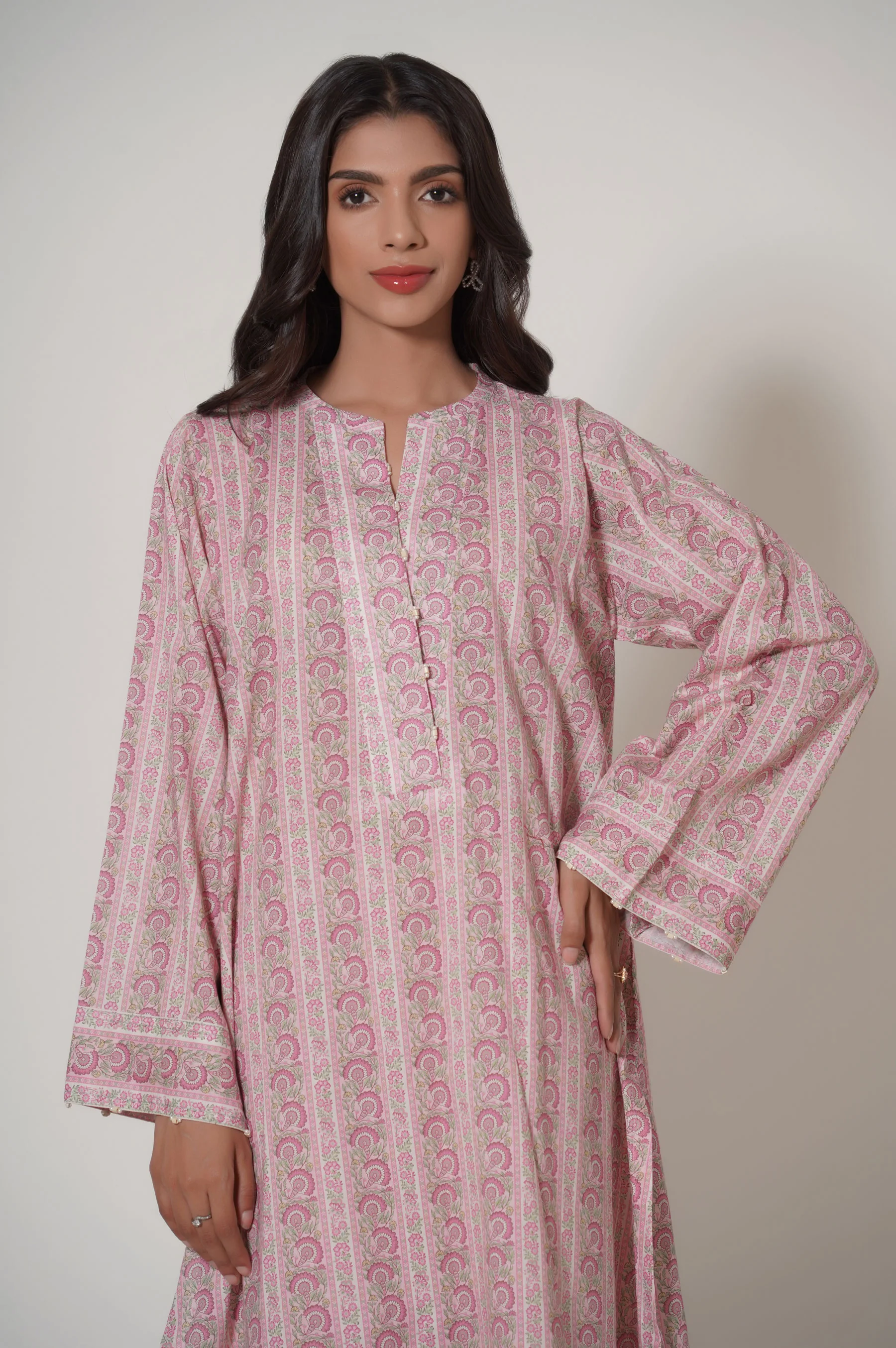 Stitched 2 Piece Printed Lawn Suit - Image 3