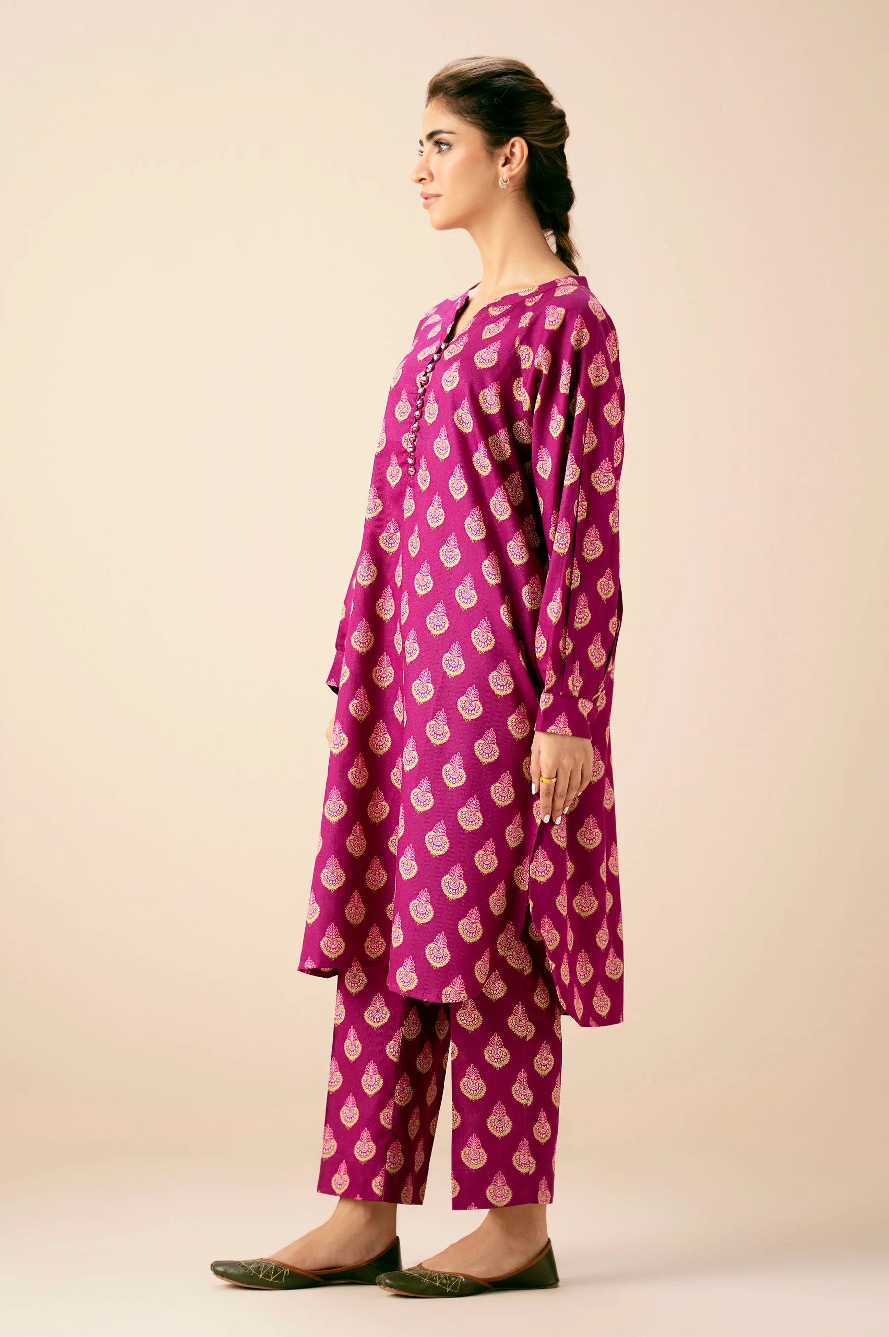 STITCHED PRINTED SHIRT BOTTOM - Image 4