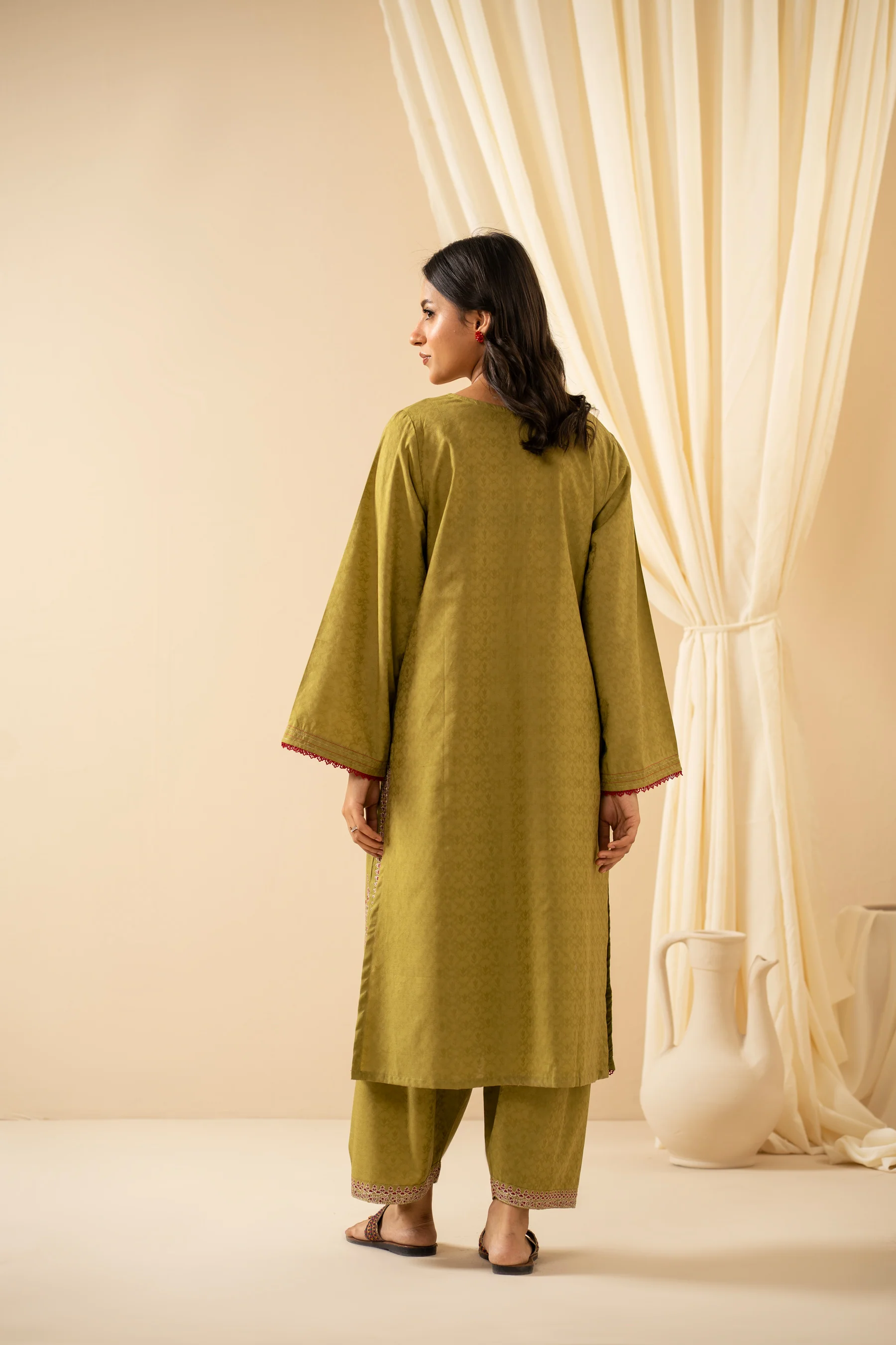 STITCHED EMBROIDERED JACQUARD SUIT - Image 7