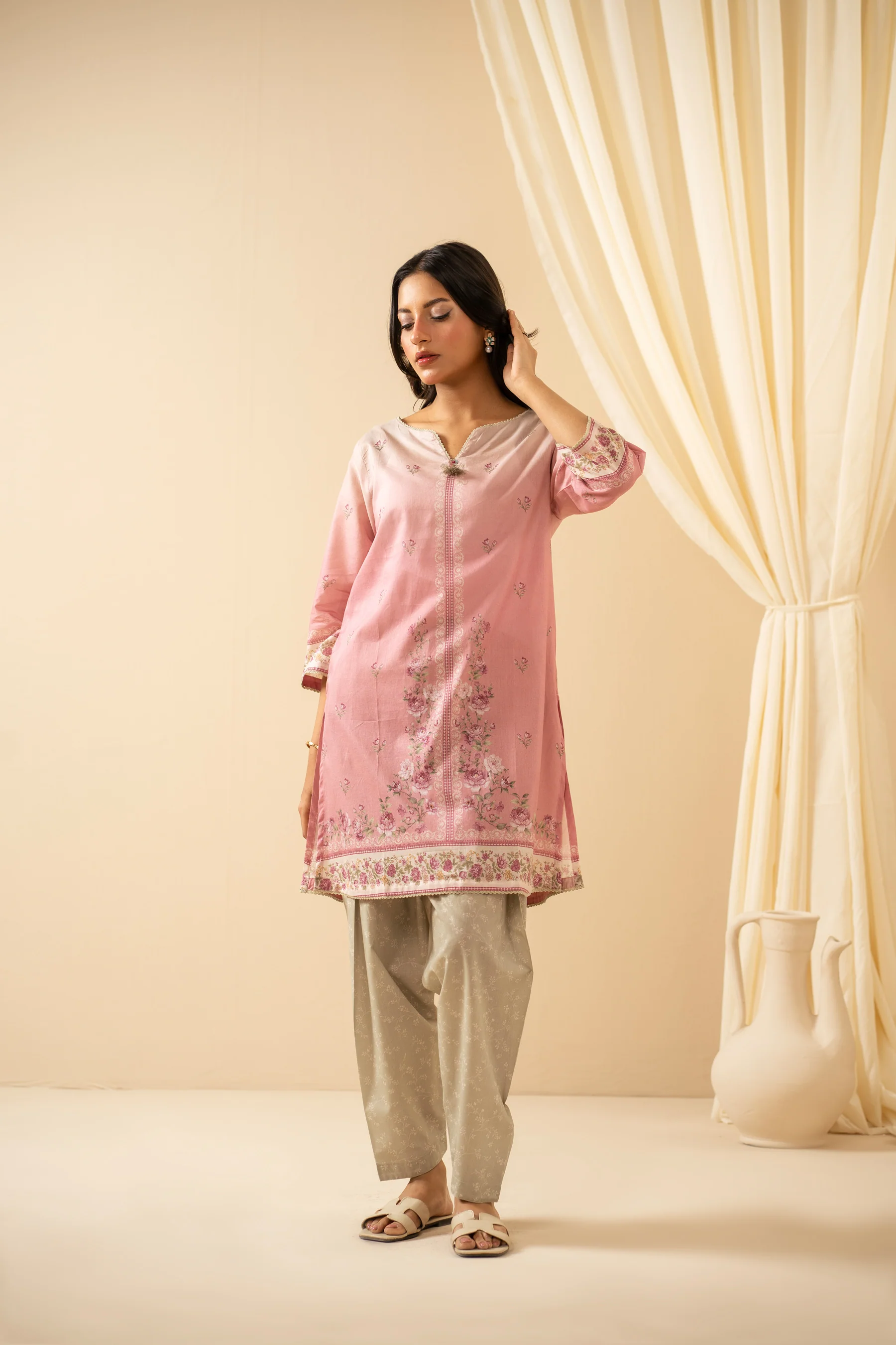 STITCHED EMBROIDERED CO-ORD SET - Image 5